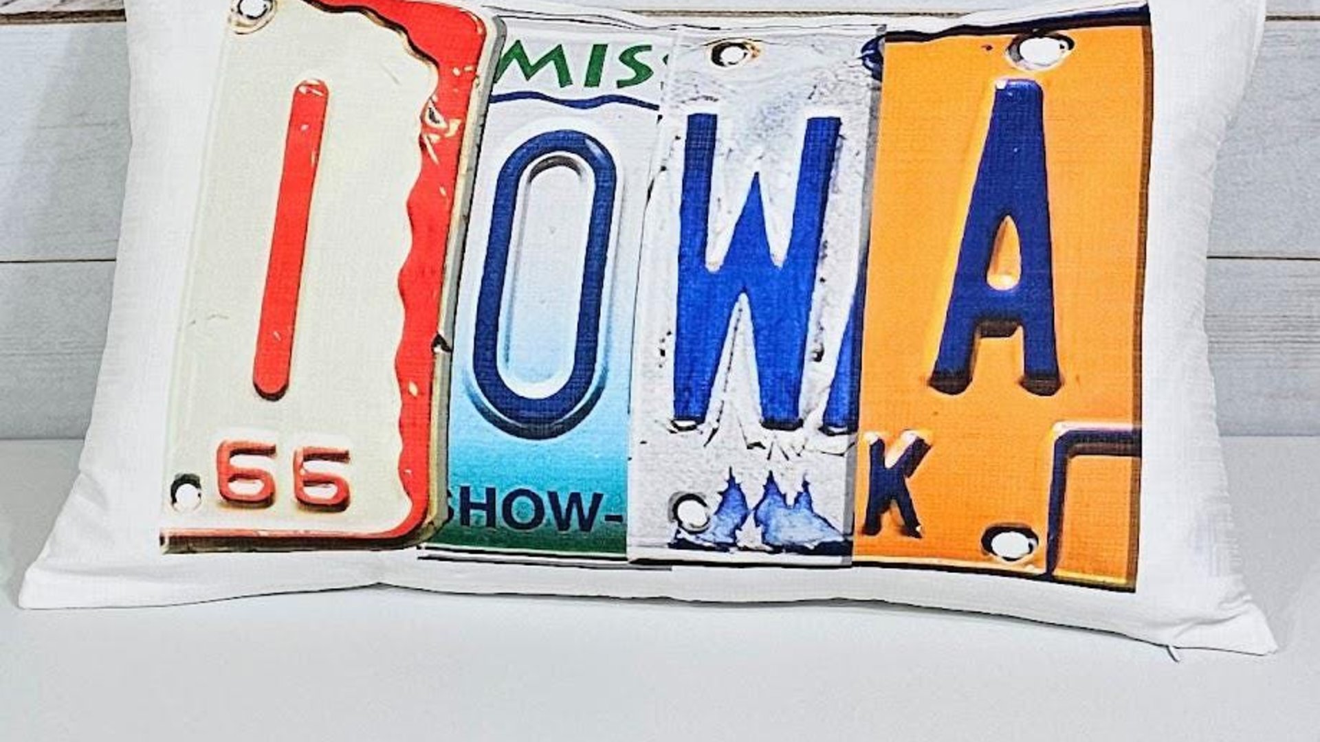 custom license plate letters throw pillows for couch, moving away gift for friends, new home housewarming gift for couples, groomsmen gift