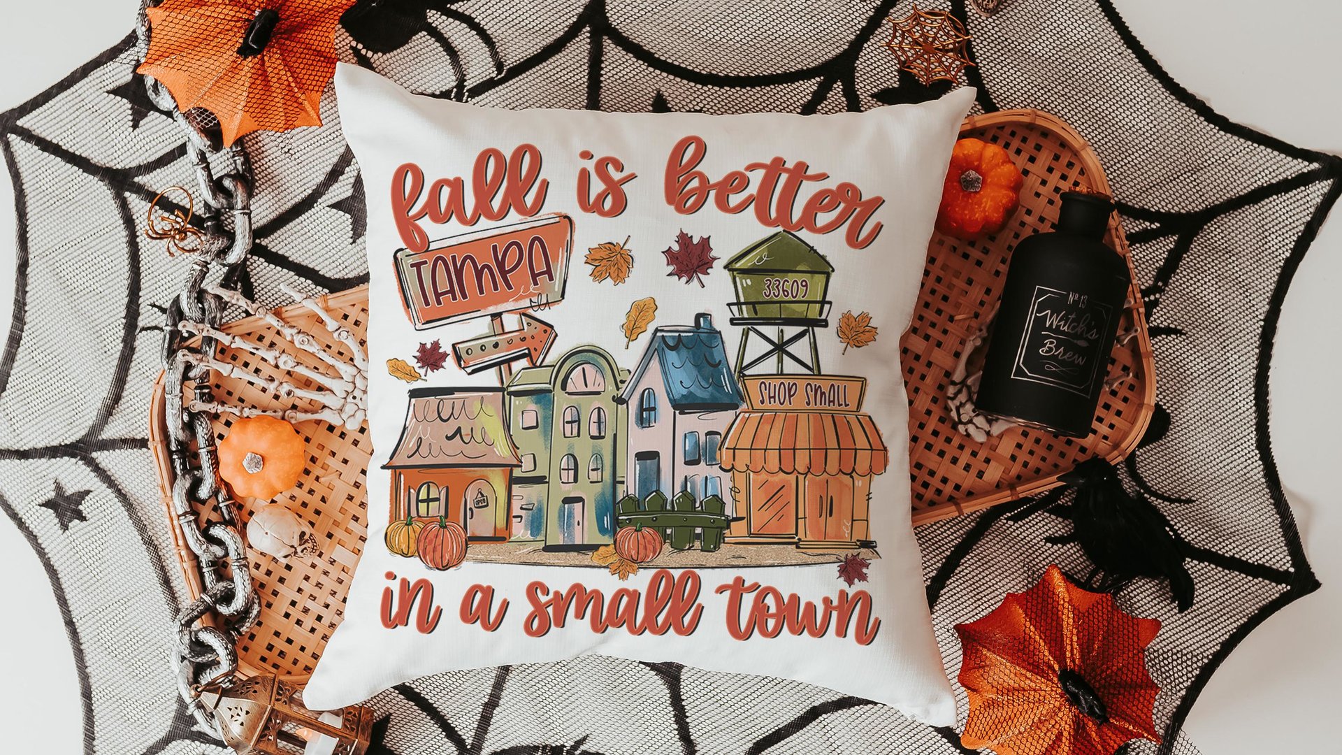 Personalized fall is better in a small town pillows