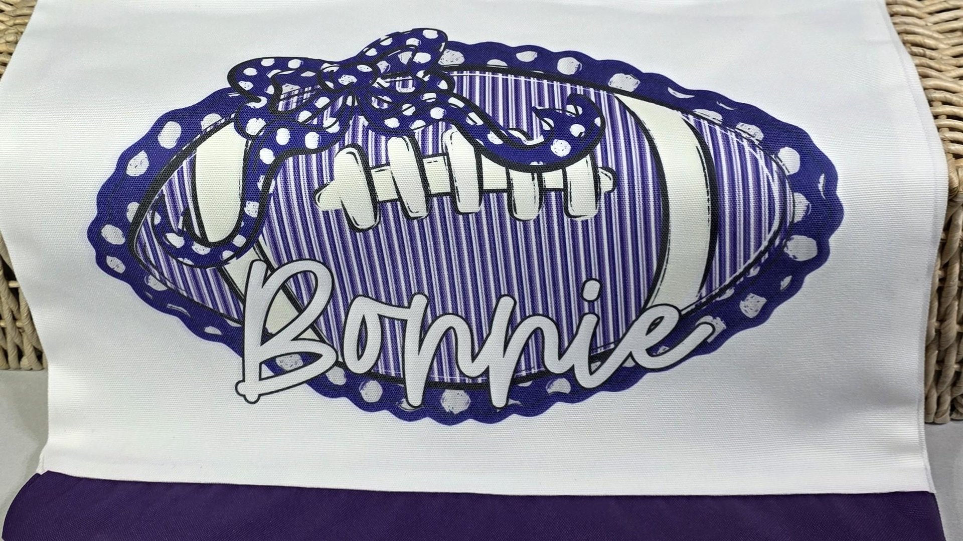 personalized green seersucker football tote bag for cheer Christmas gifts for cheerleaders, green school spirit tote bags for football mom