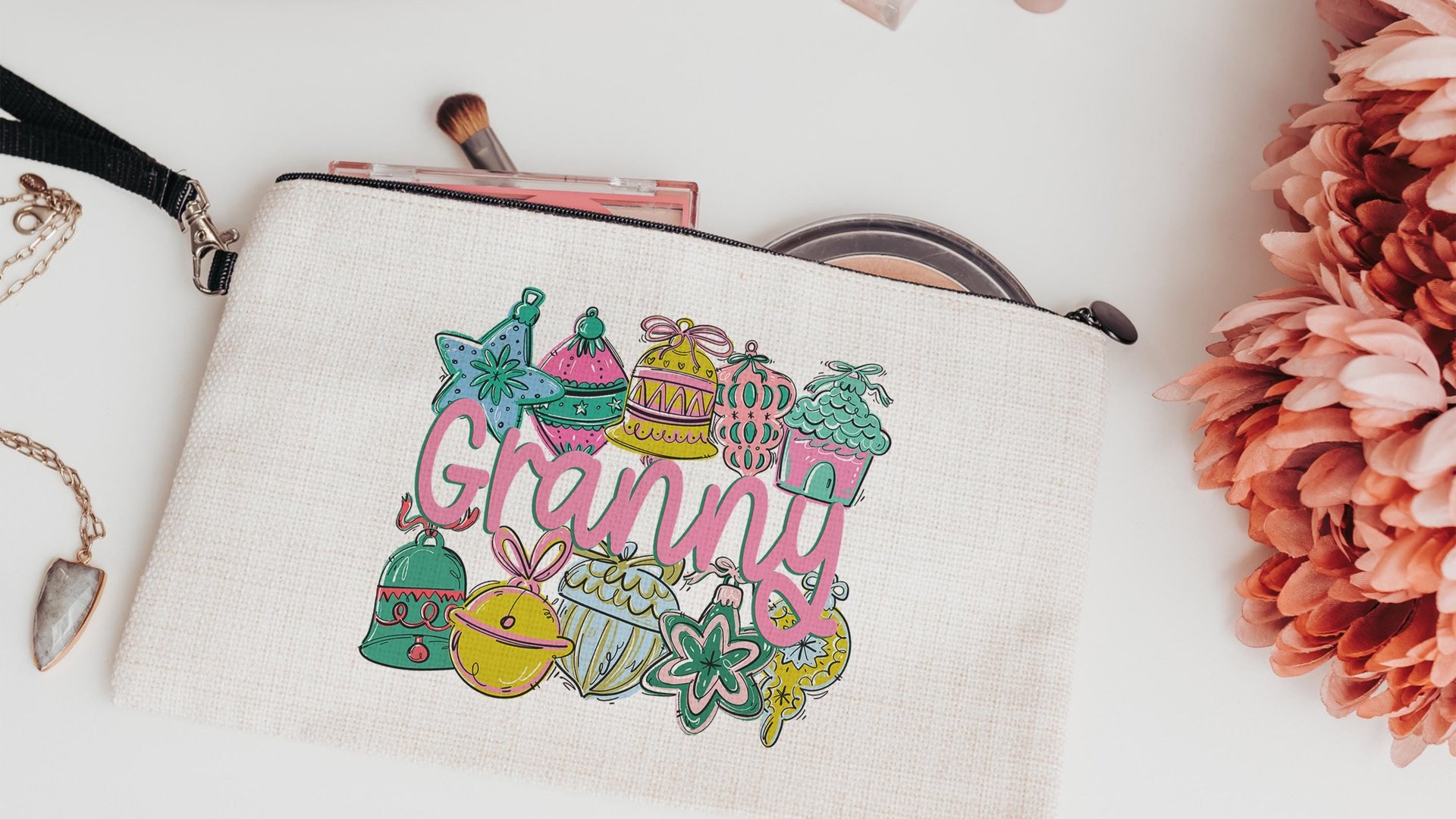 granny tote bag for books, granny Christmas gifts for MIL, cute Christmas tote bags for holding gifts, granny gifts from granddaughter, new