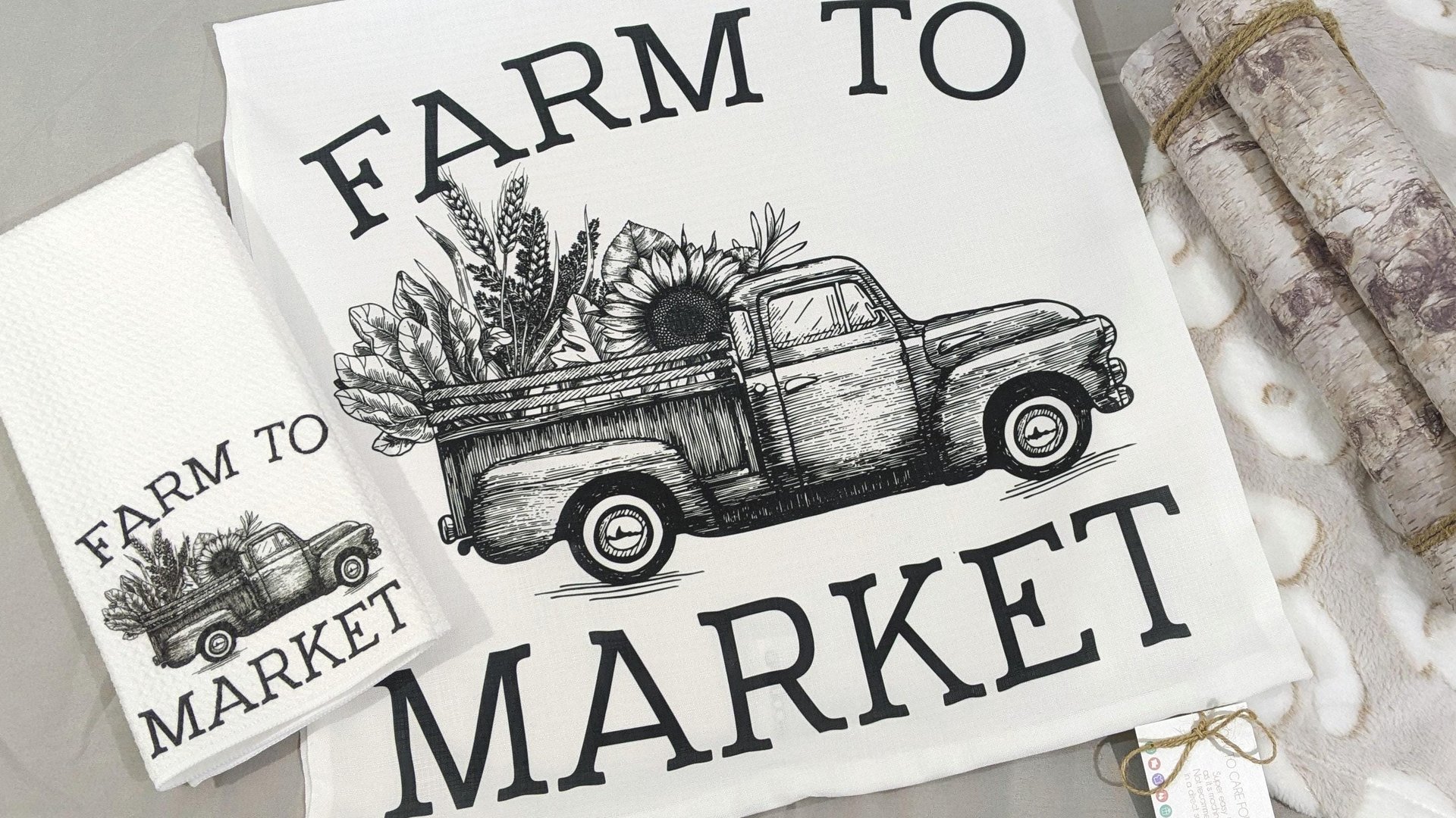 black and white farmhouse pillows for couch, shop local farm to table rustic throw pillows for sofa, sunflower gifts for mom, guest bedroom