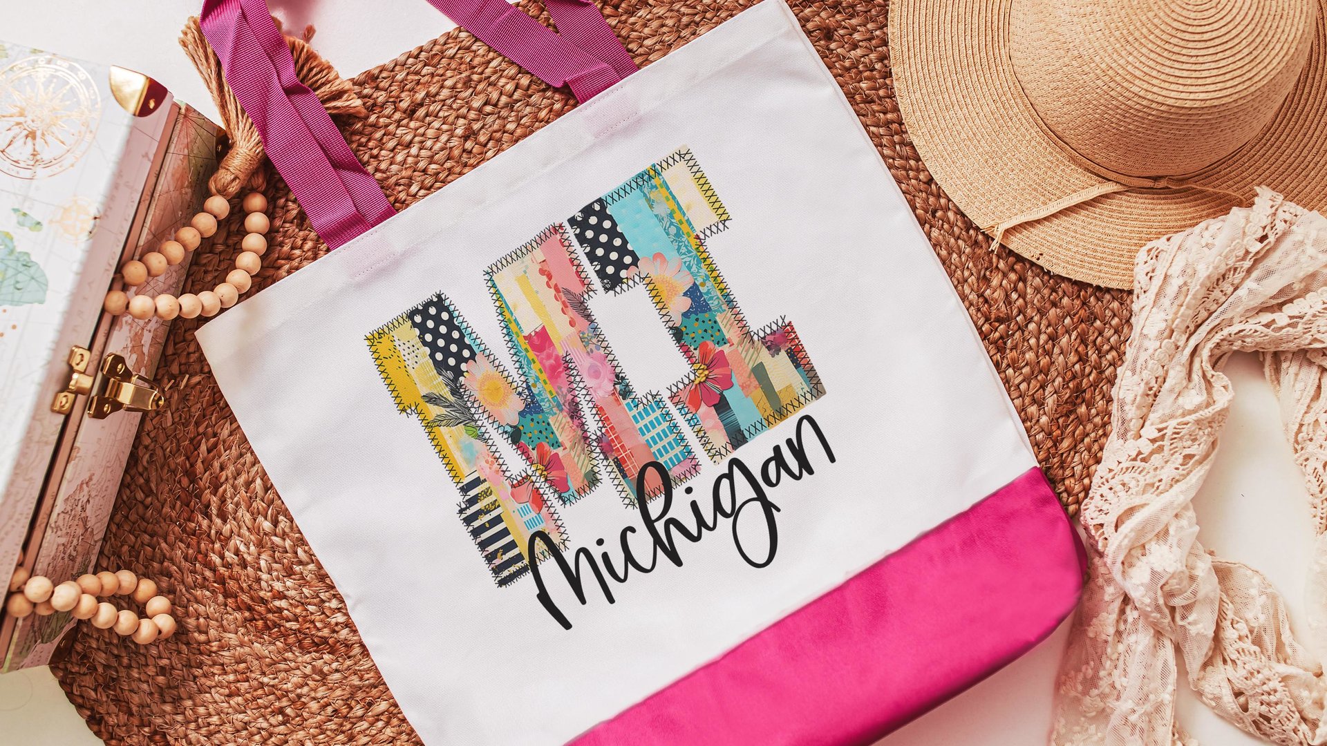 patchwork Texas tote bags best sellers, Texas Christmas gifts for teachers, boho Texas tote for women, moving to Texas gifts for her, TX bag
