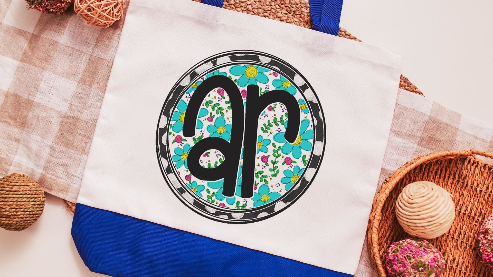 turquoise floral Texas tote bag for new homeowners, Texas Christmas gifts for neighbors, TX bag for gift, moving to Texas gifts for women