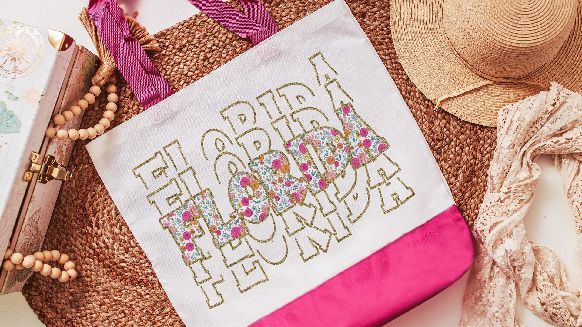 Arkansas tote bag for teachers, Arkansas gifts, realtor tote bag real estate agent gift, wildflower tote for women, Arkansas game day bag