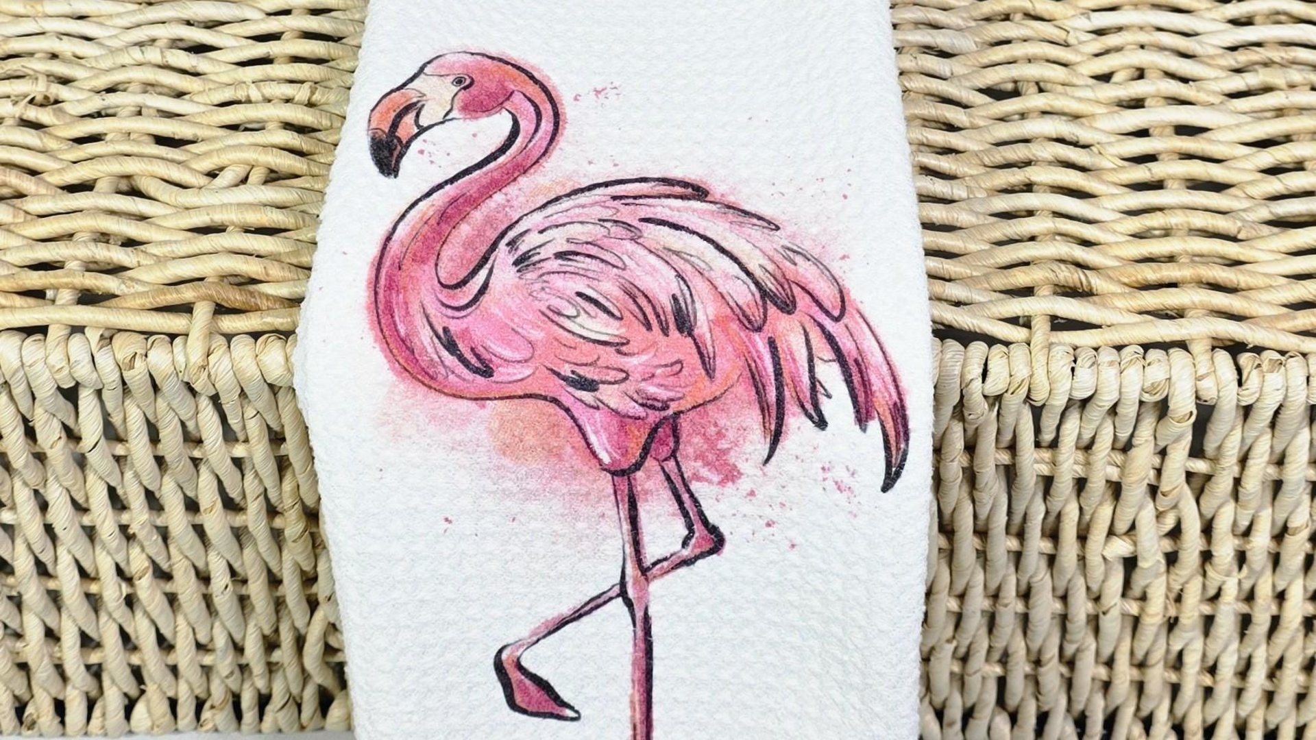 cute flamingo throw pillows for couch pink flamingo hand towels for bathroom beach Christmas gifts for best friend, beach house coastal