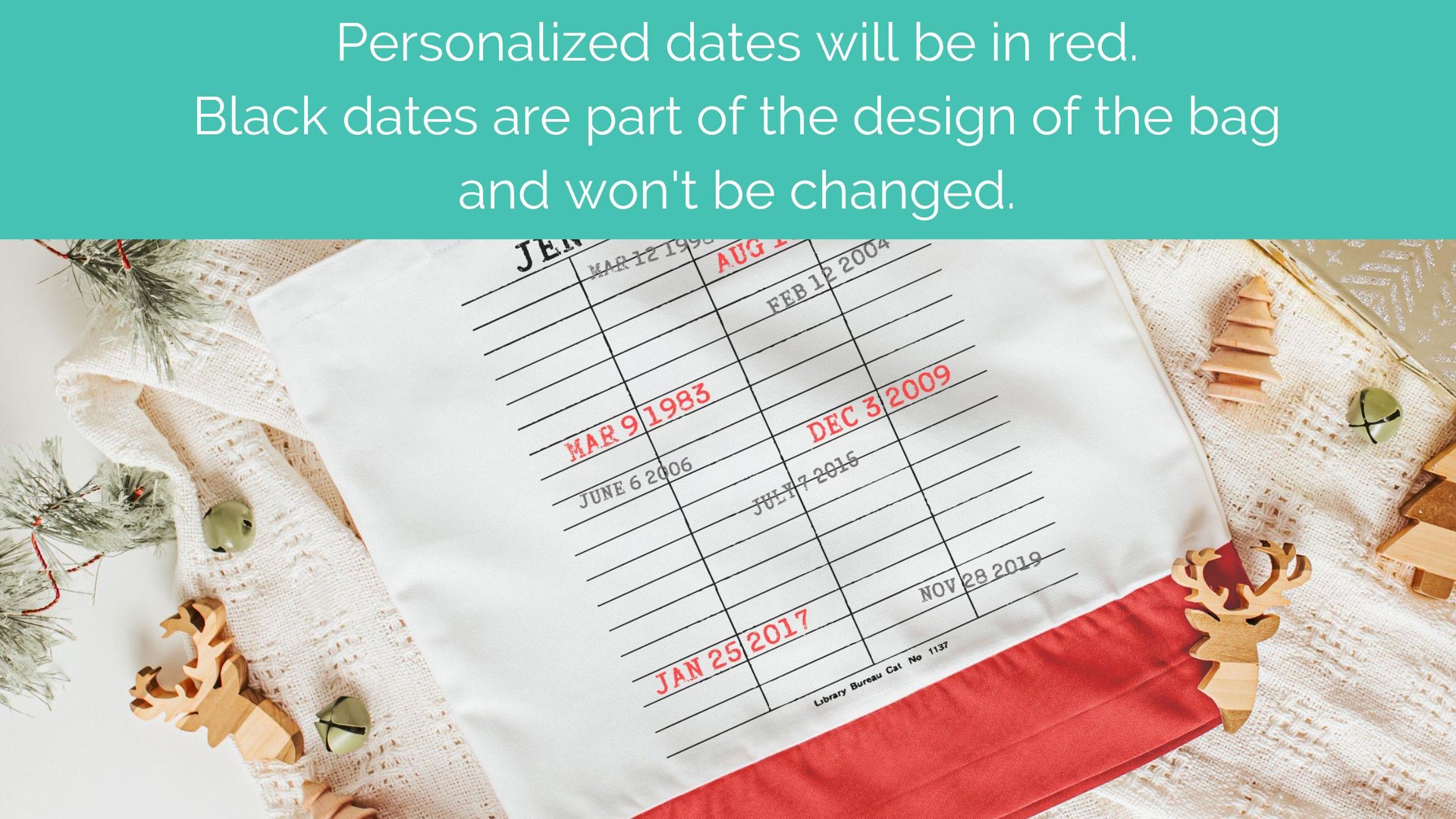 custom library due date print book lover tote bag with name, unique gifts for women who have everything, grandma tote bag for Gigi, bookish