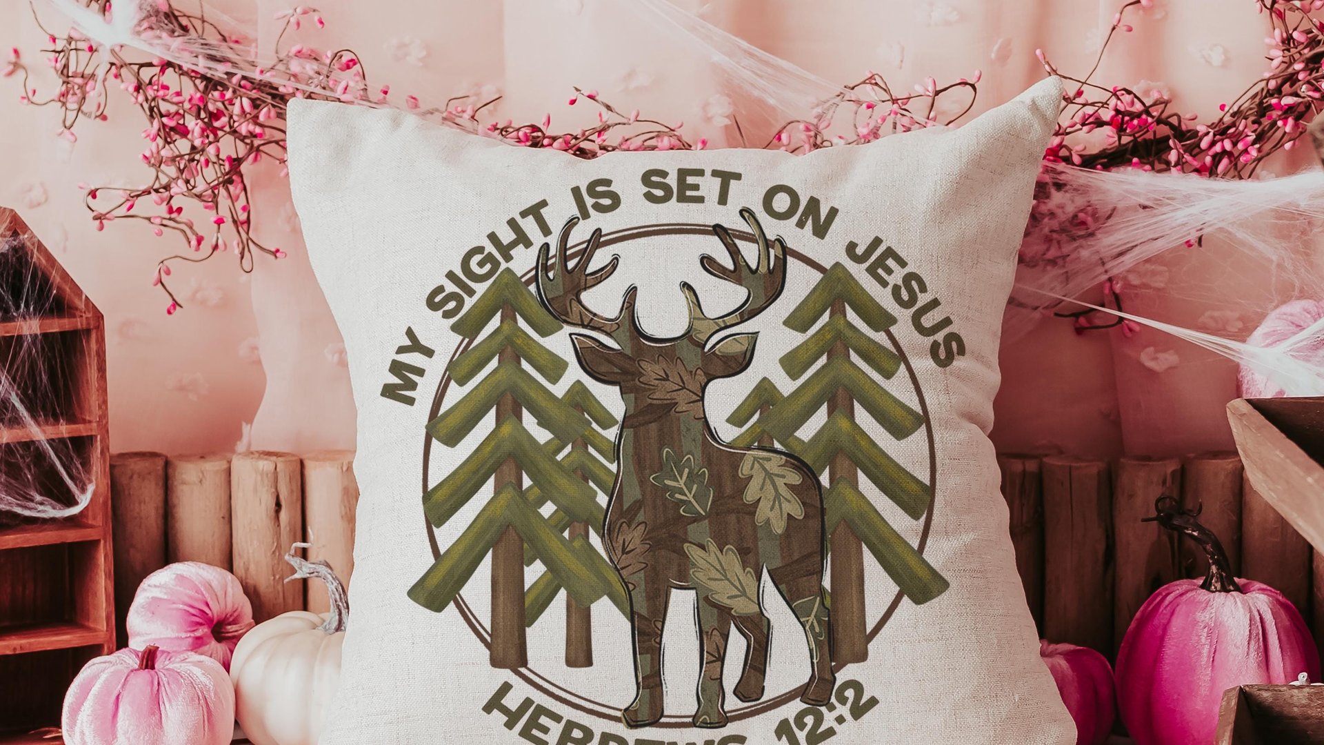sight on Jesus Christian throw pillows for couch religious stocking stuffers for teens, pink camo nursery decor, baby girl baptism gifts