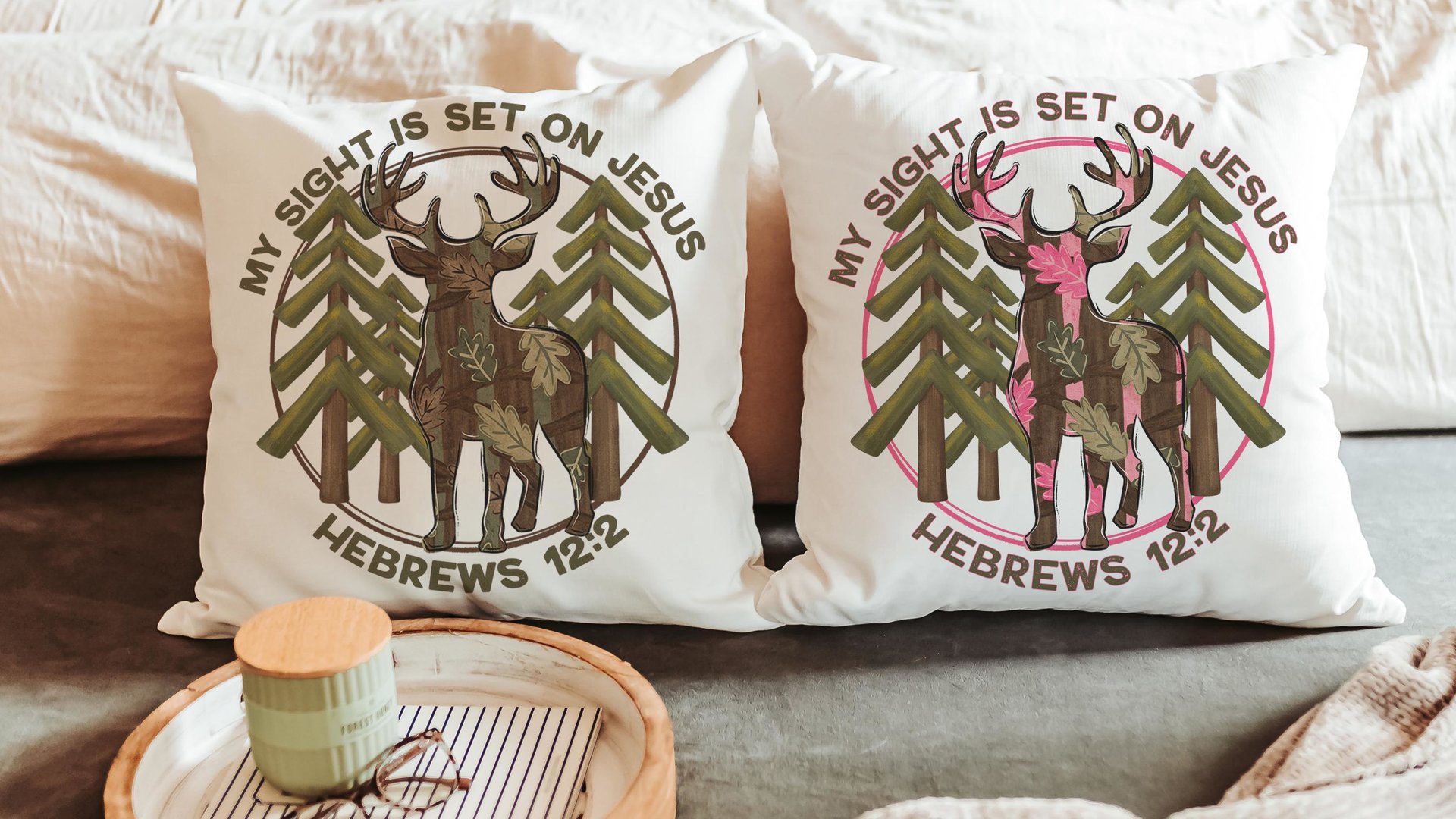 sight on Jesus Christian throw pillows for couch religious stocking stuffers for teens, pink camo nursery decor, baby girl baptism gifts