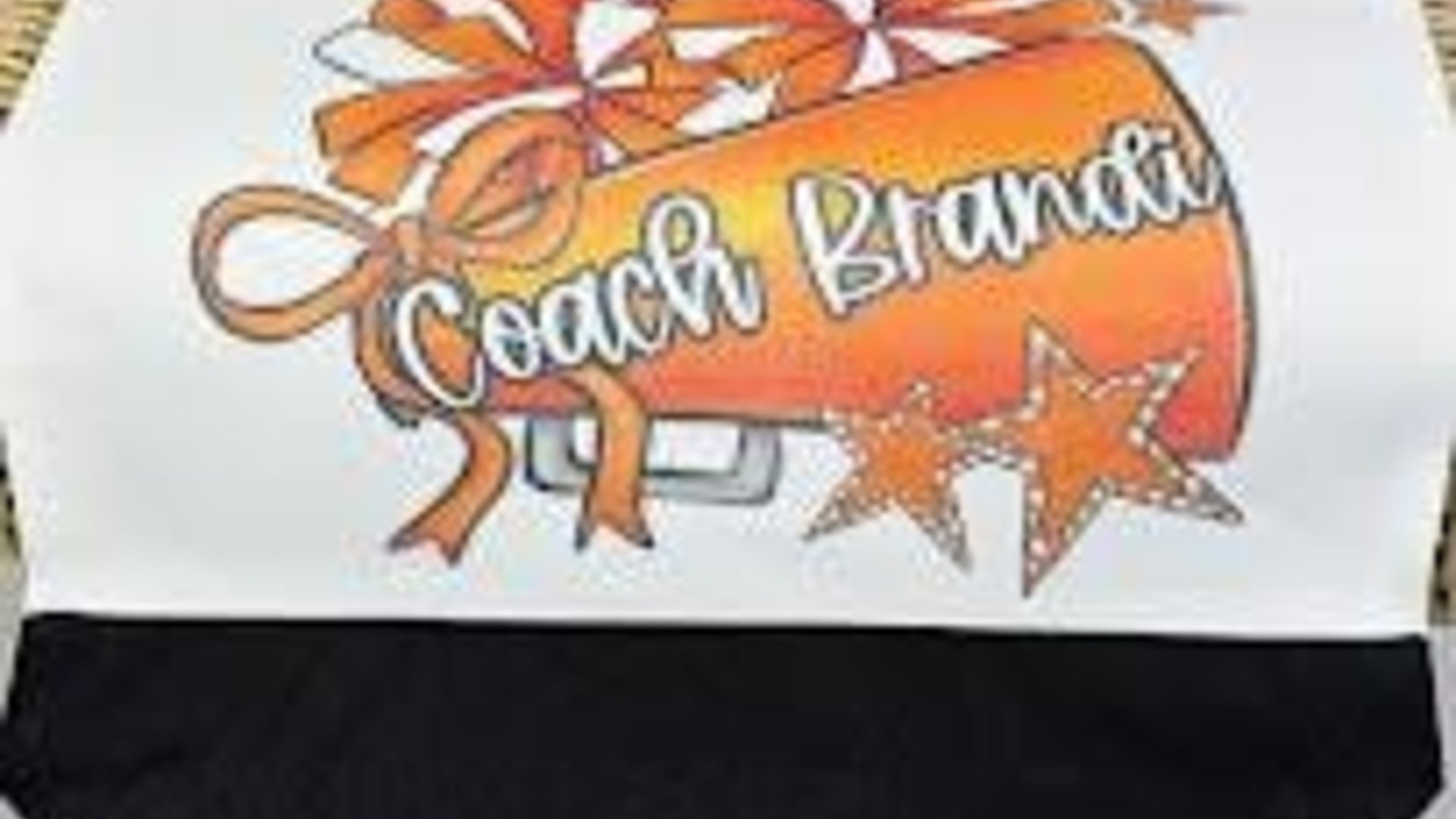 personalized cheerleading tote bag with name, green school spirit gear, stocking stuffers for teenage girls Christmas gifts for cheerleaders