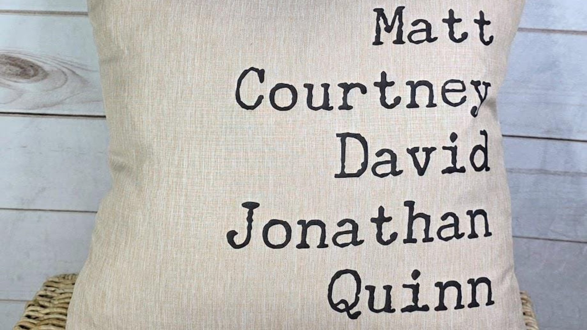 personalized family names throw pillow for couch, pet name pillow, unique wedding gifts for couple, dog parents gift, modern farmhouse decor