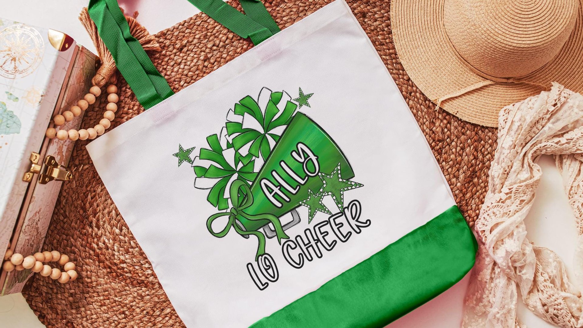 personalized purple cheer bag for gifts, cheerleader tote bag with name, senior hs girls gift 2026 high school graduation gifts for girls