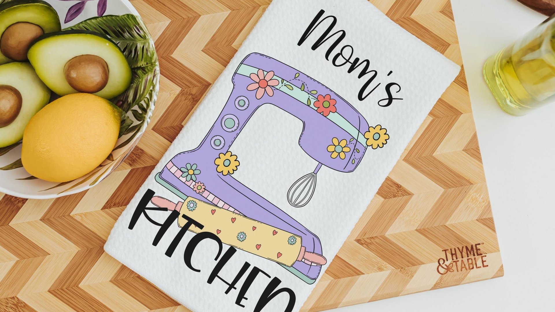 personalized moms kitchen towel for cooking party favors, custom name hand towel for gifting, baker gifts for her, home decor gift for women