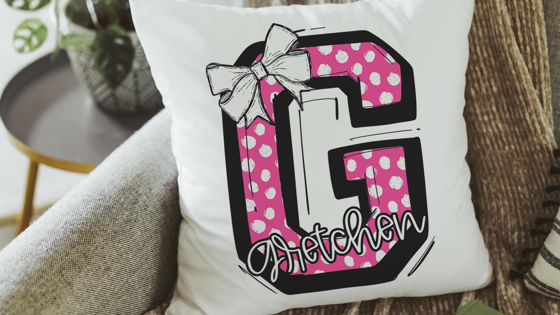 personalized initial throw pillows for little girls, best Christmas gifts for young women, white and teal name pillow cases for teens, dorm