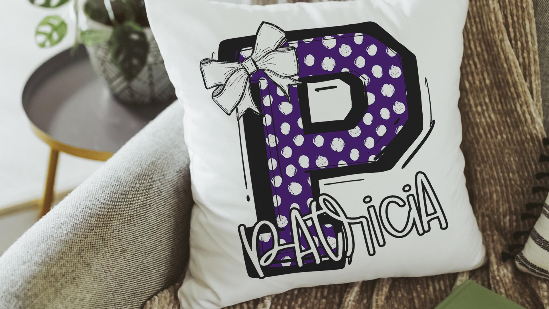 personalized initial throw pillows for couch custom Columbia blue dorm pillows for girls, secret Santa gifts for teenage girls, college
