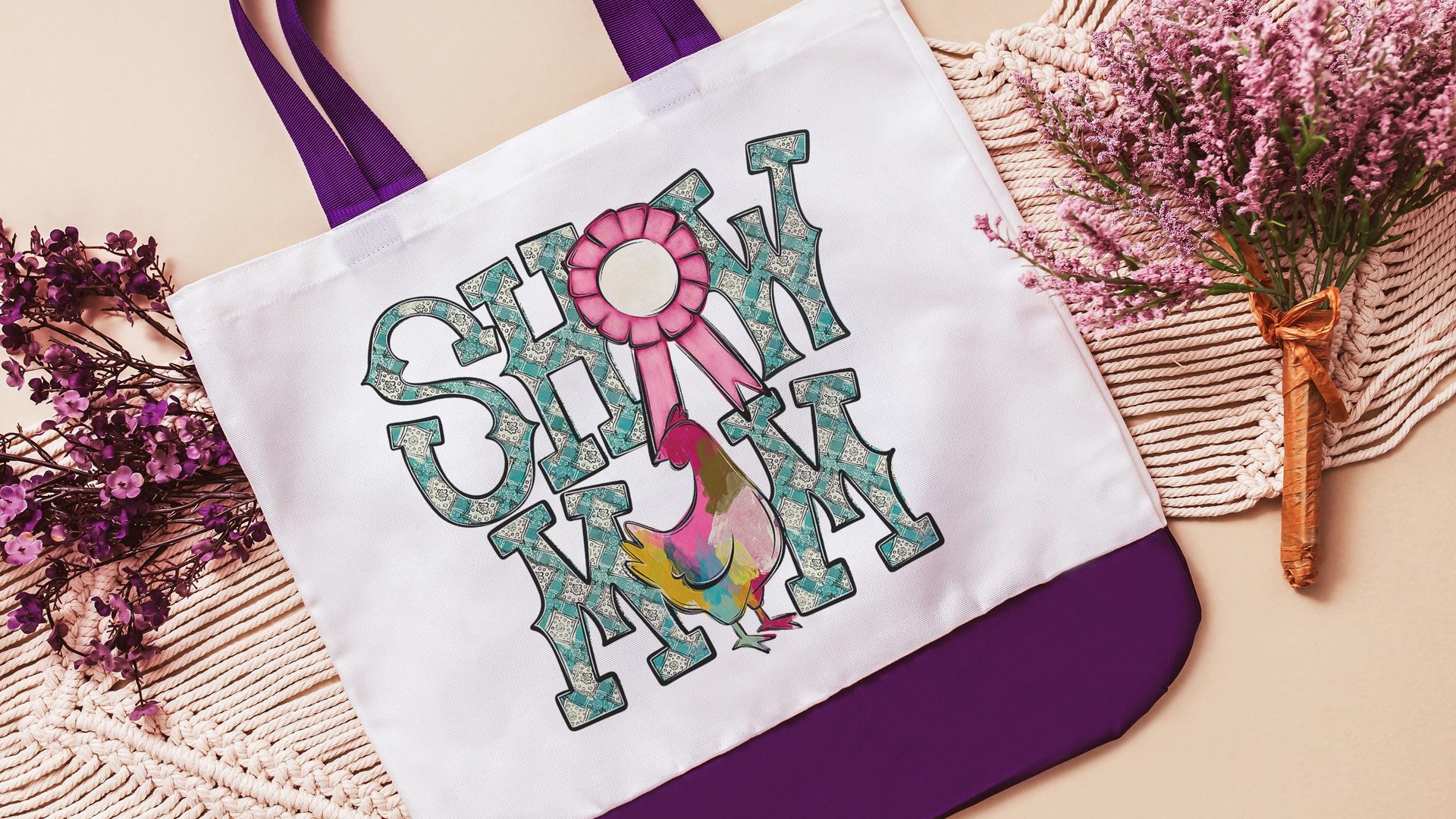 show mom chicken tote bags for women, raising chickens country girl gifts, farmers market bag for chicken mom, chicken Christmas gifts for