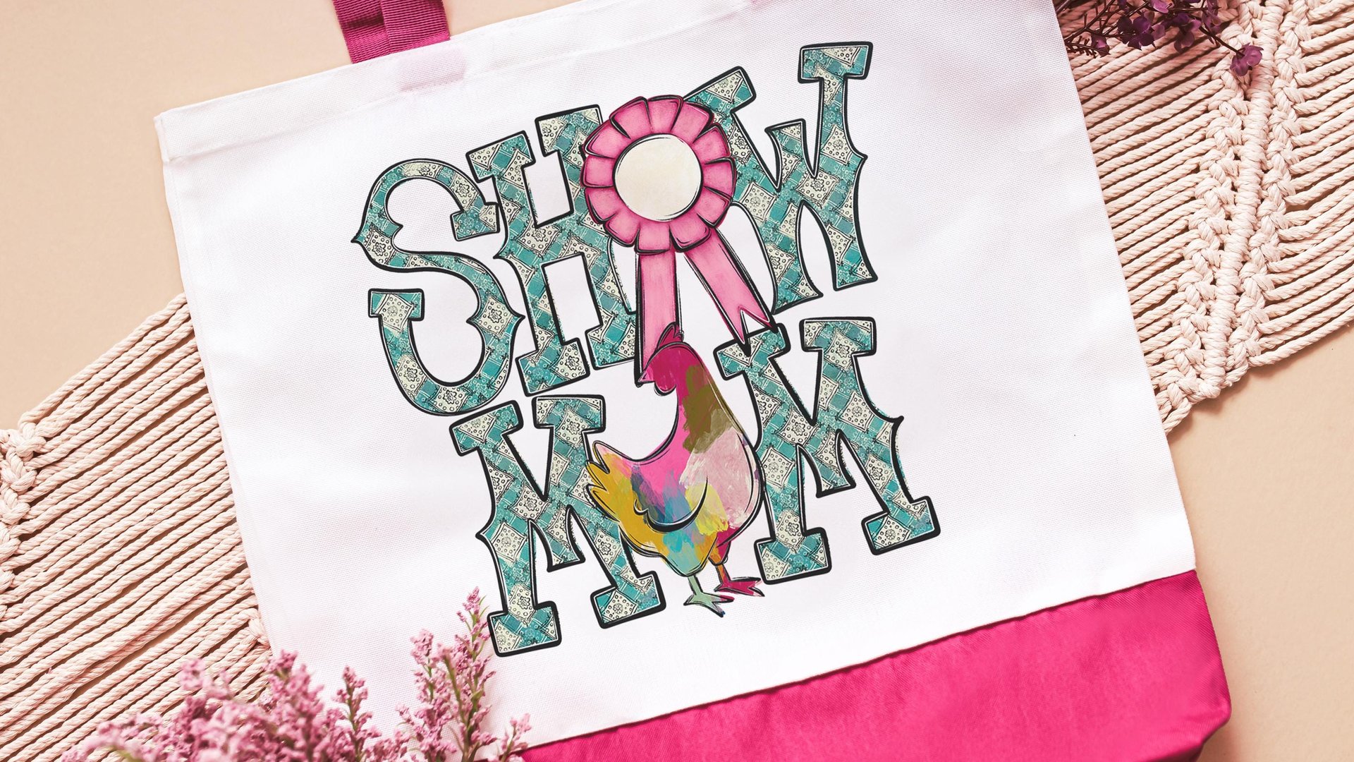 show mom chicken tote bags for women, raising chickens country girl gifts, farmers market bag for chicken mom, chicken Christmas gifts for