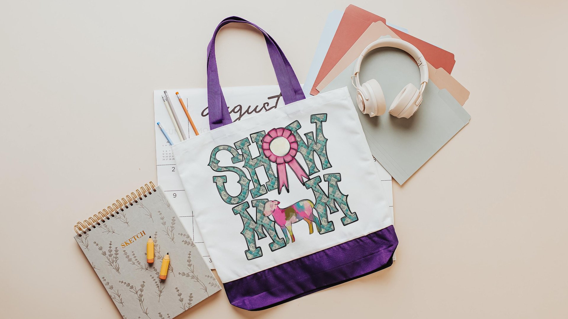 show mom sheep tote bags for women, raising sheep farmers market bag, Dorset sheep gifts for her, Hampshire sheep Christmas gifts for ladies