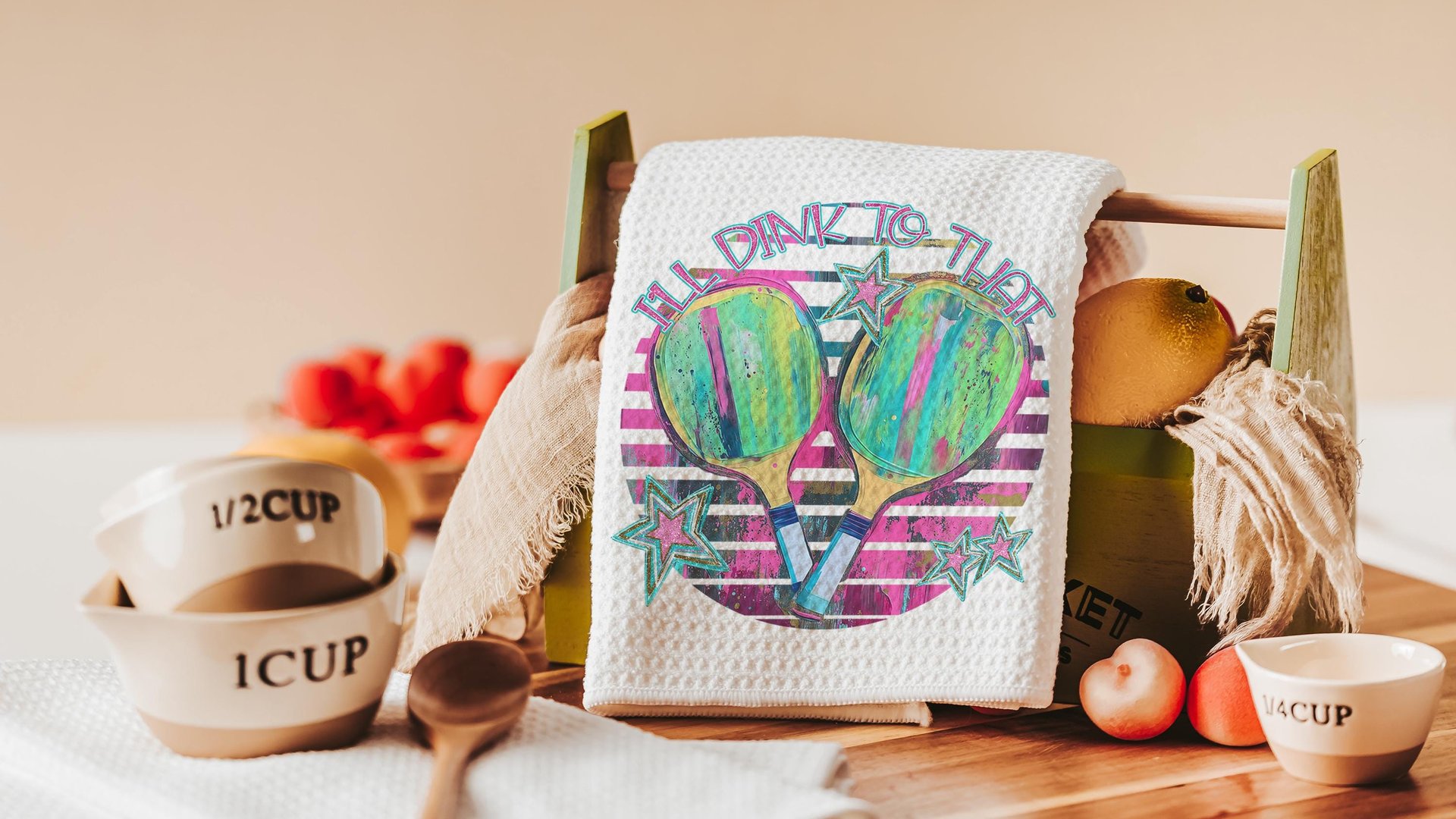 I'll dink to that hand towels for gym, dink responsibly pickleball kitchen towels for summer, funny pickleball retirement gifts for women