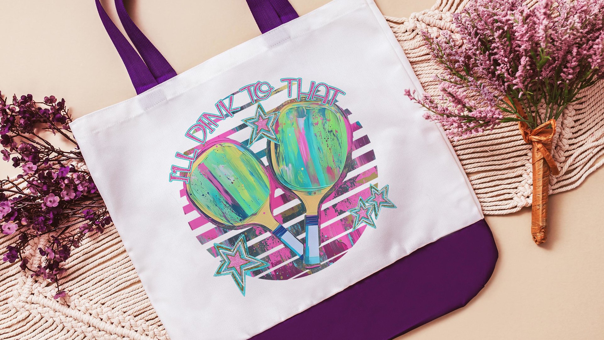 Dink to that pickleball tote bag