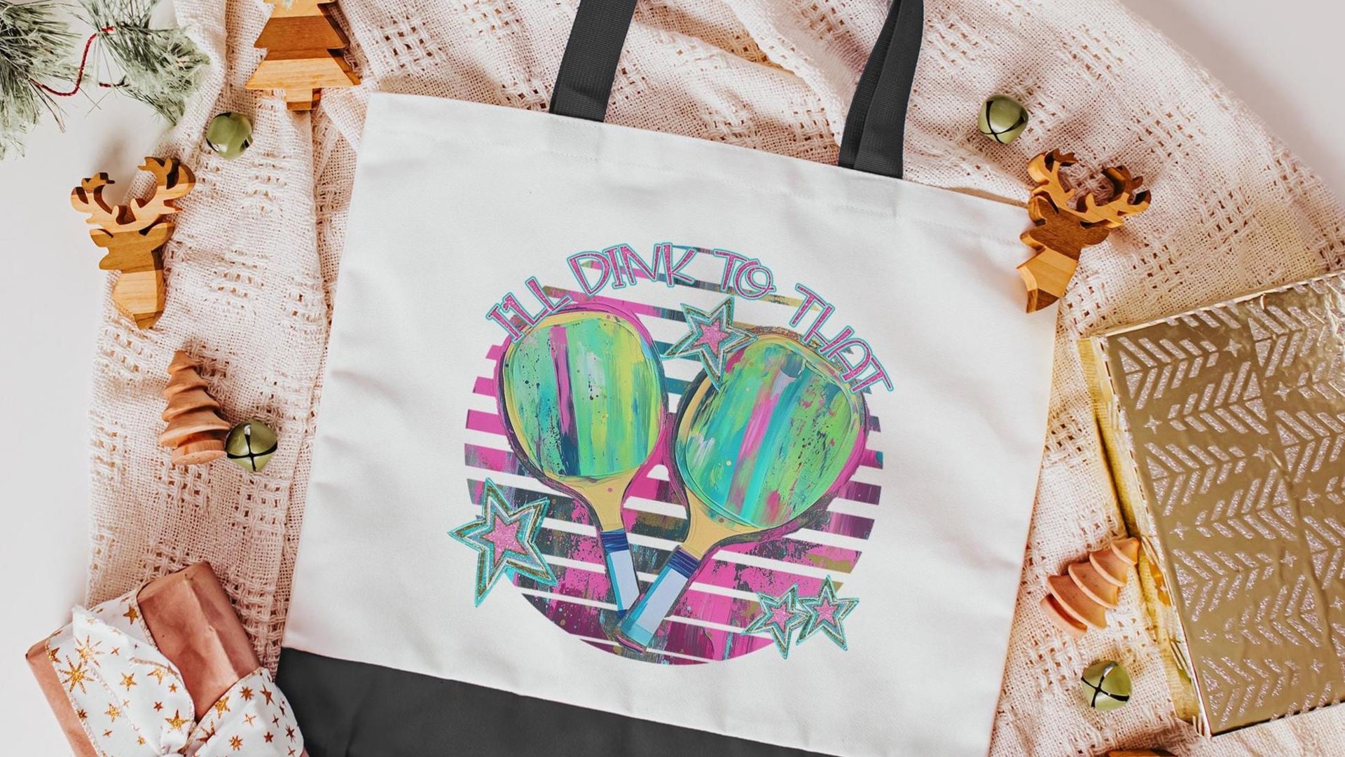 Dink to that pickleball tote bag