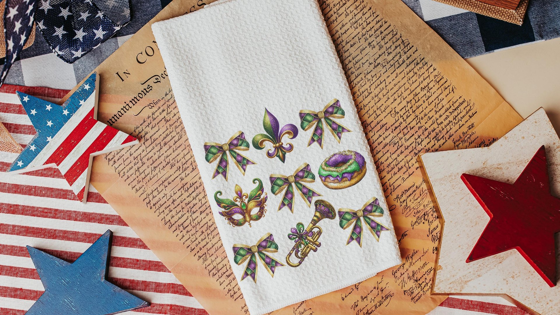 Mardi Gras throw pillow for green couch, Fat Tuesday decorative pillow cover 18x18, king cake pillow for realtors, Louisiana gifts for women