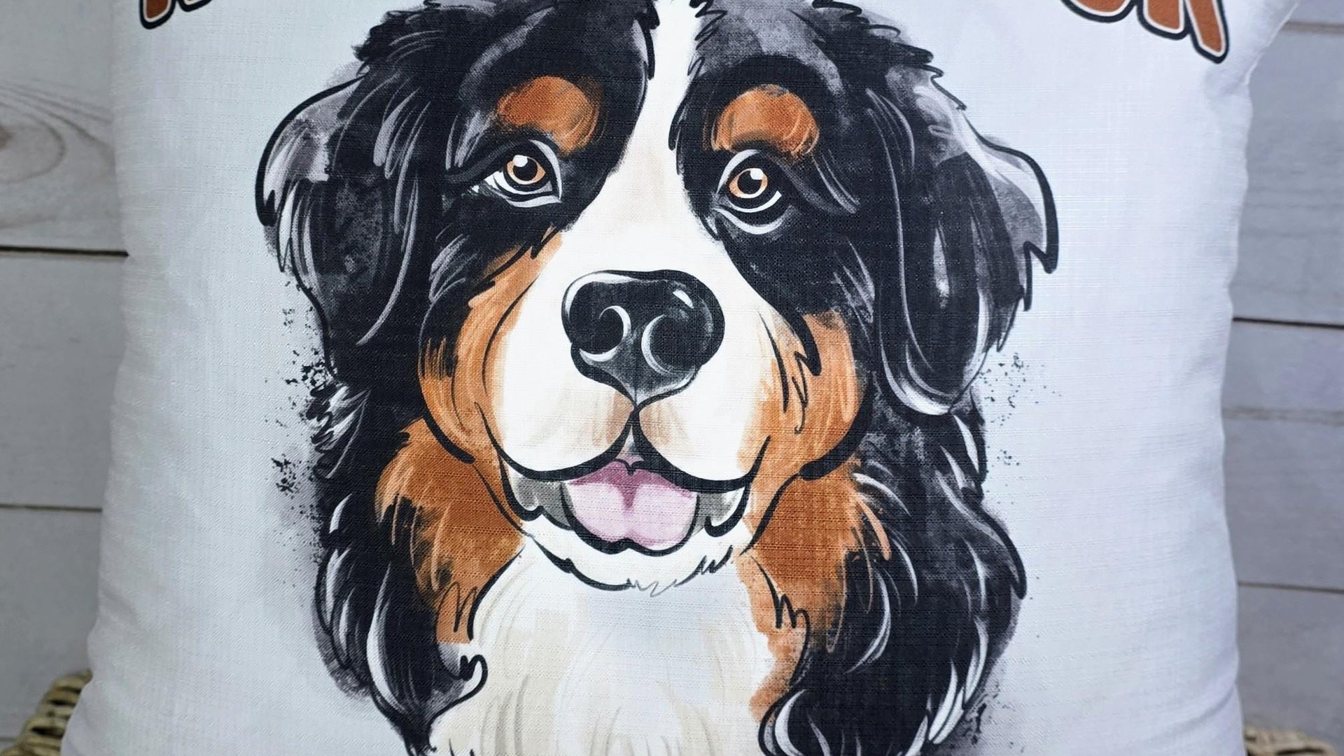 personalized reserved for dog pillow for couch, Bernese mountain dog throw pillow with name, Bernese mountain dog gifts for her, Berner mom