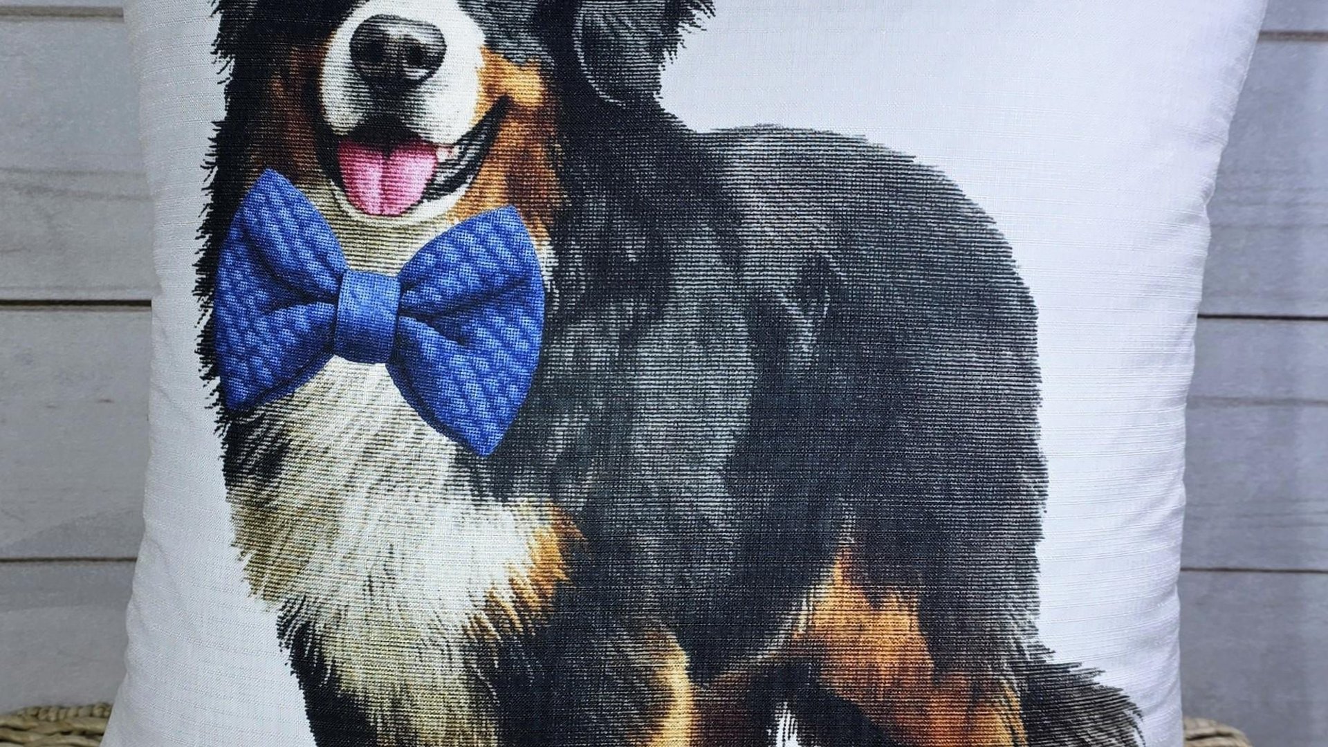 Bernese mountain dog throw pillows