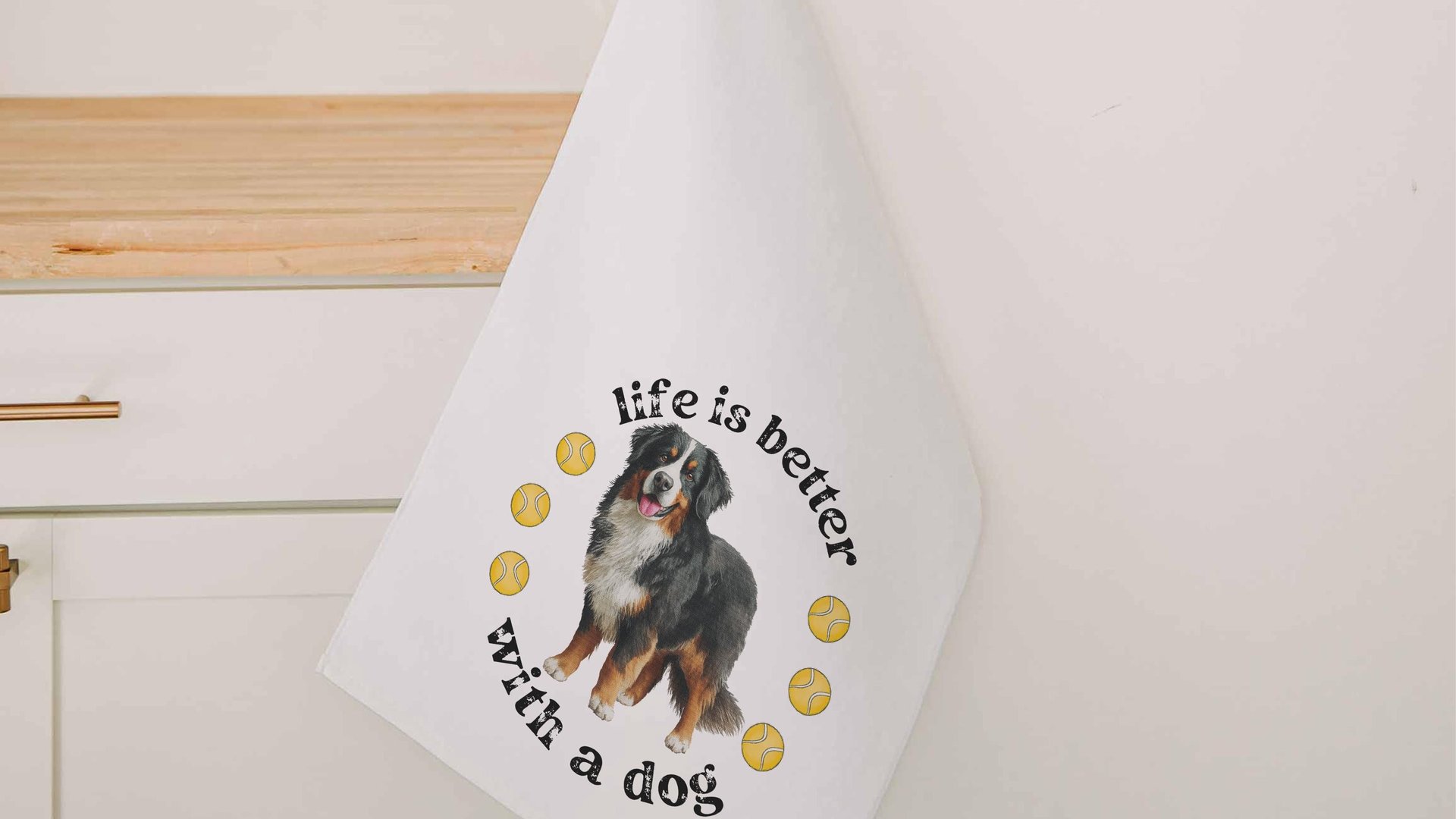 life is better with a dog tennis towels for women, tennis mom sweat towel with loop, unique dog mom gifts, best gifts for dog lovers, gym