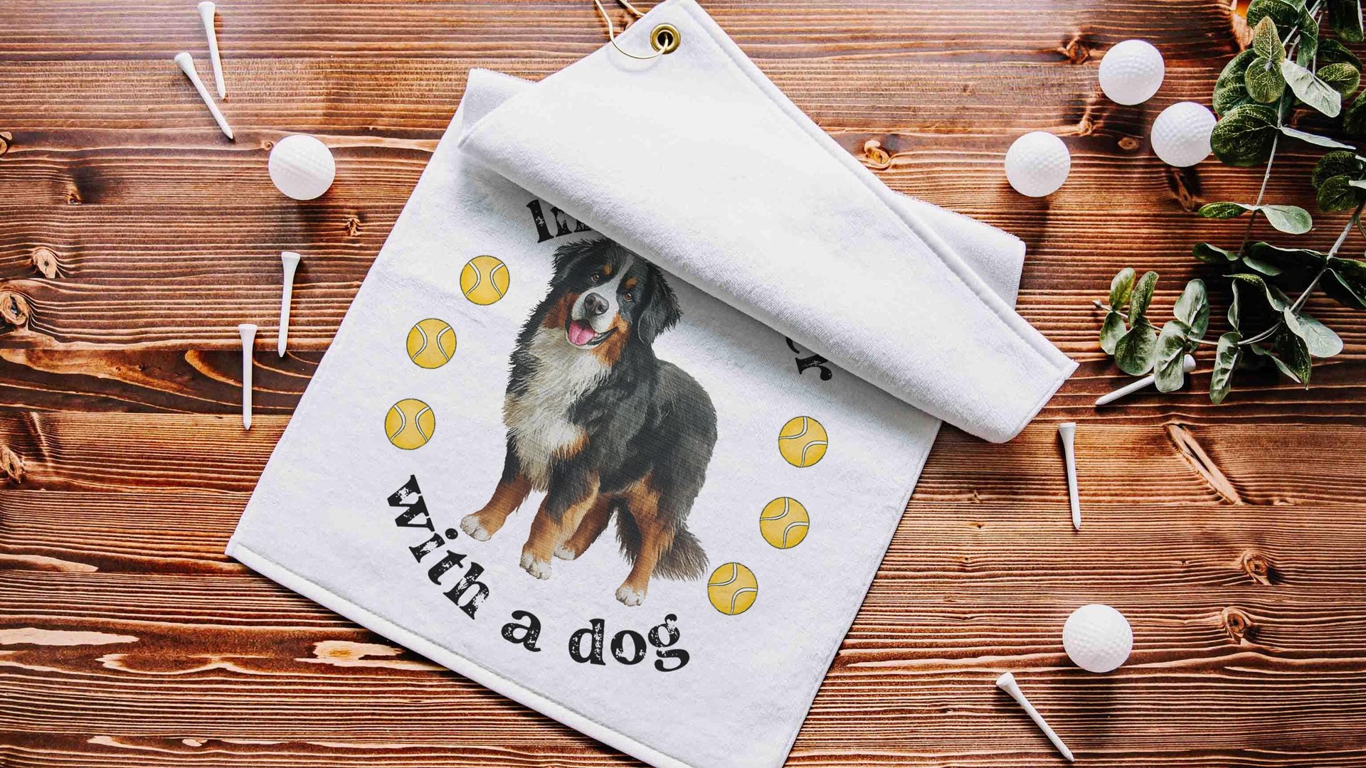 life is better with a dog tennis towels for women, tennis mom sweat towel with loop, unique dog mom gifts, best gifts for dog lovers, gym