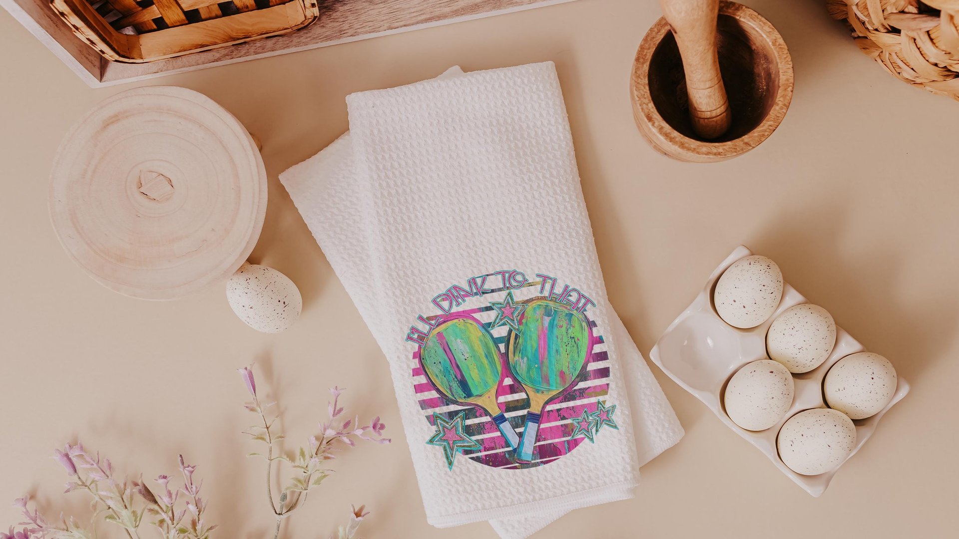 I'll dink to that hand towels for gym, dink responsibly pickleball kitchen towels for summer, funny pickleball retirement gifts for women