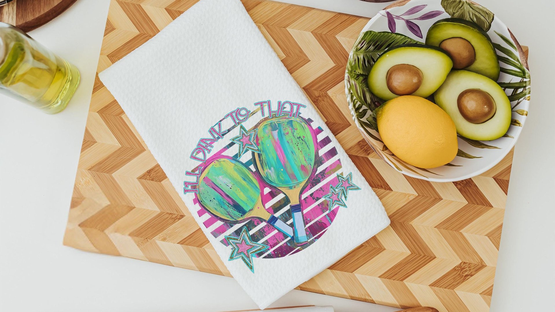 I'll dink to that hand towels for gym, dink responsibly pickleball kitchen towels for summer, funny pickleball retirement gifts for women