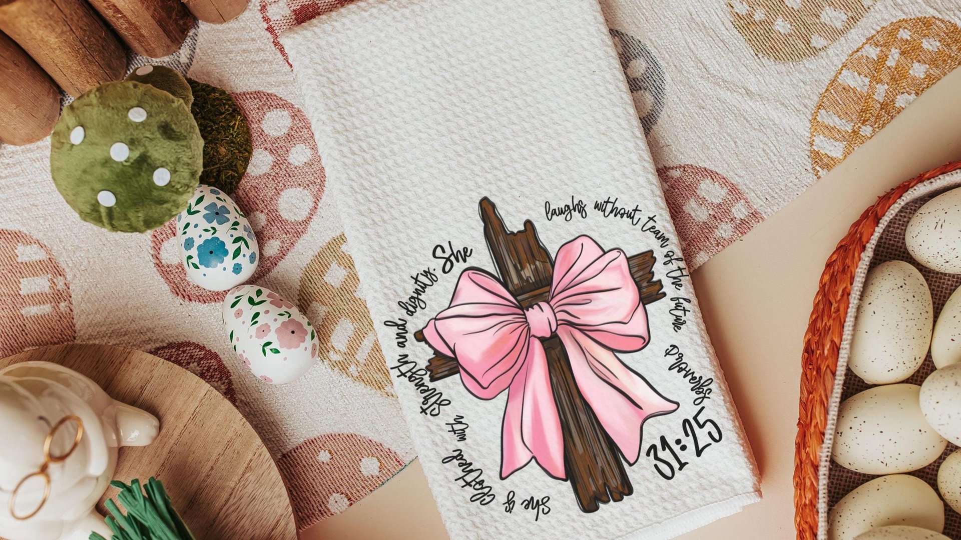 she is clothed with strength and dignity Bible verse throw pillows for couch, Proverbs 31 decorative pillows for girls, Christian gifts for