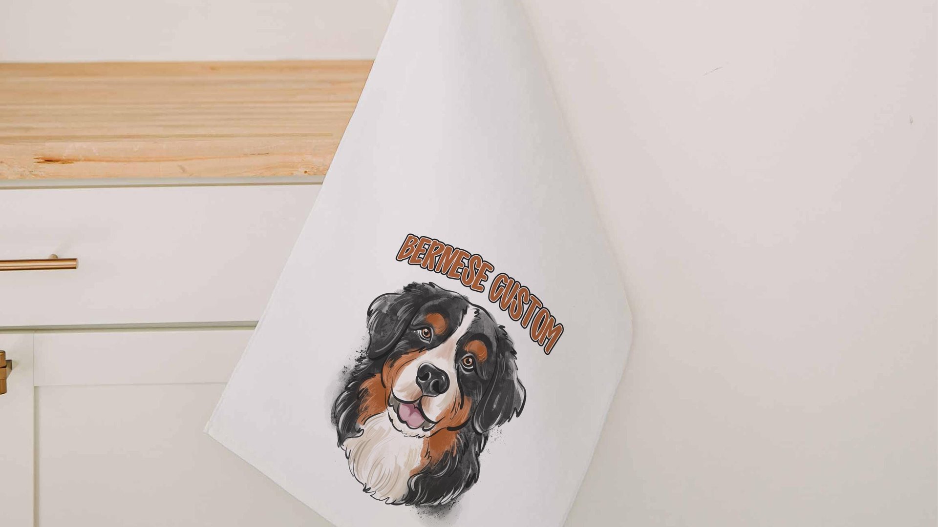 Personalized bernese dad golf towel dog gifts for men, Bernese mountain dog Fathers day gifts for golfers, golf stocking stuffers, golf dad