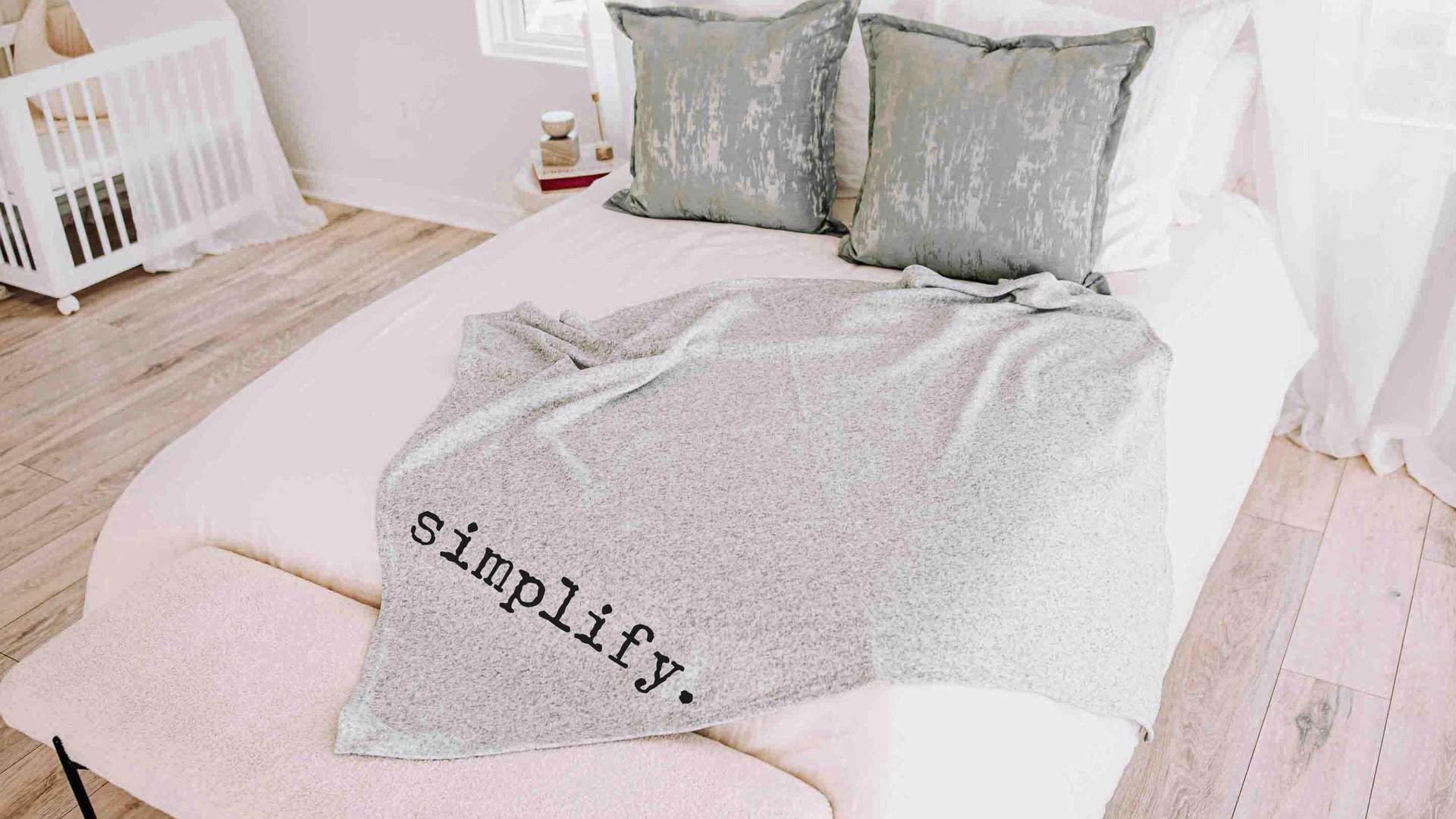 custom word of the year purpose snuggle blanket 50x60 inches, cozy gifts for friend, mantra quote throw blankets for bed, motivational gifts