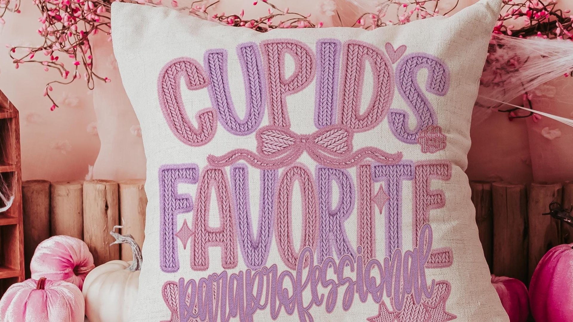 cupids favorite teacher throw pillows for women, funny Valentine classroom decor, Valentines day best selling gifts Etsy shops, preschool