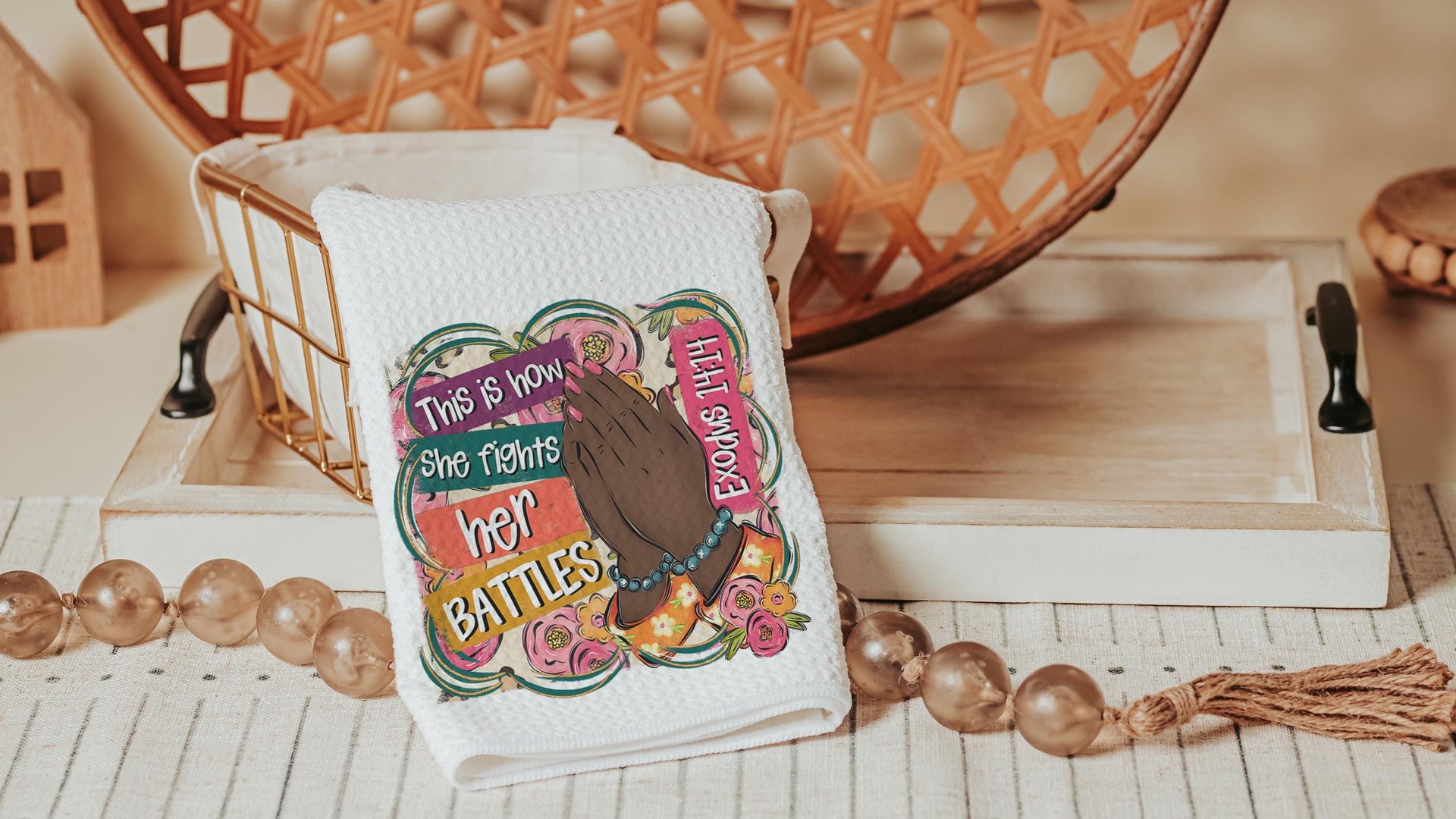 this is how I fight my battles faith based throw pillows for couch floral Christian gifts for best friends, Exodus 14:14 Bible verse accent