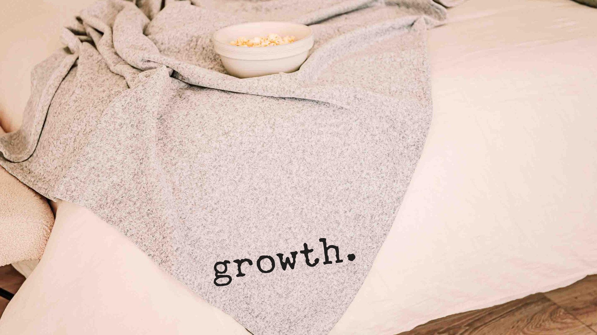 custom word of the year purpose snuggle blanket 50x60 inches, cozy gifts for friend, mantra quote throw blankets for bed, motivational gifts