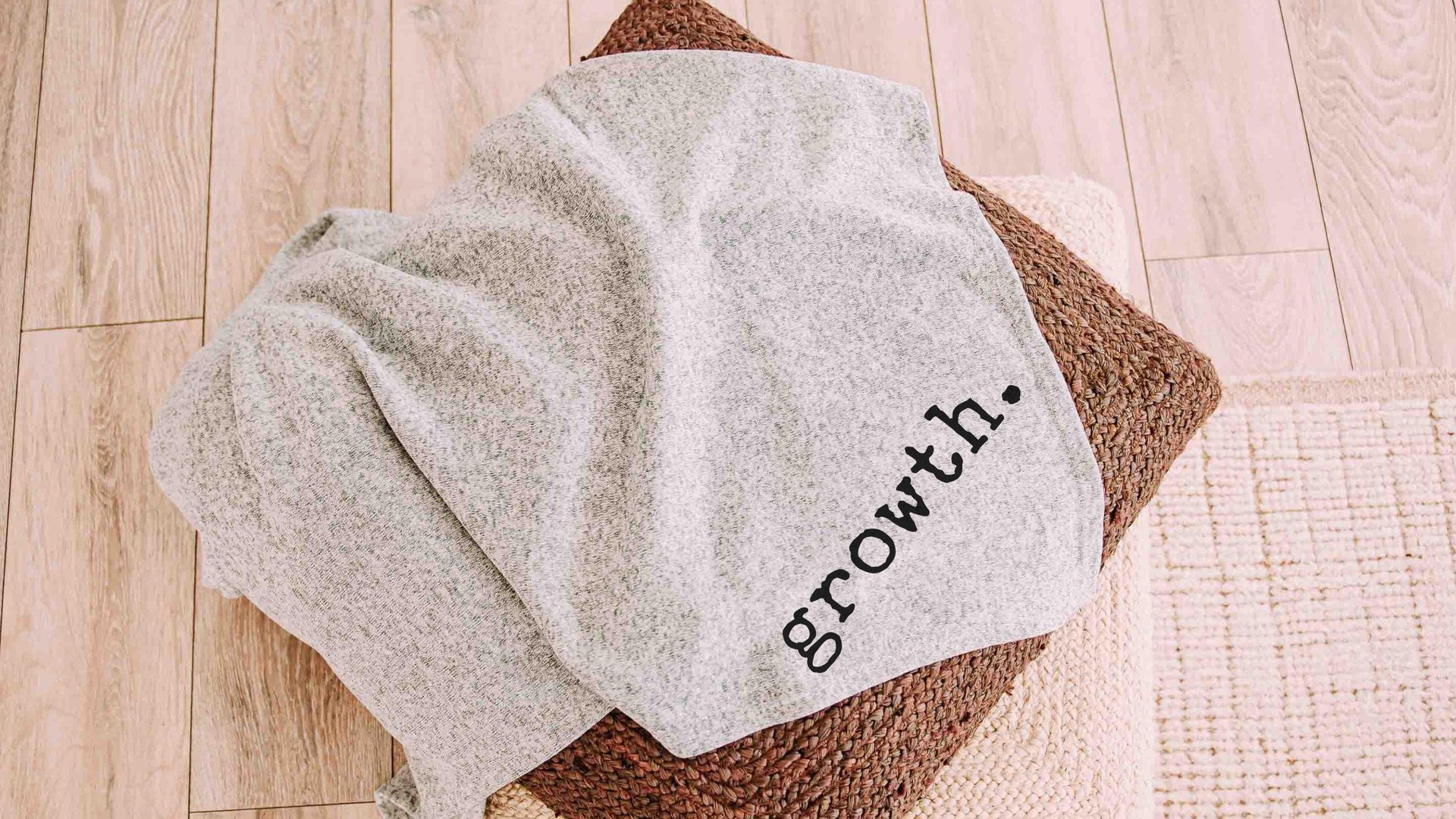 custom word of the year purpose snuggle blanket 50x60 inches, cozy gifts for friend, mantra quote throw blankets for bed, motivational gifts