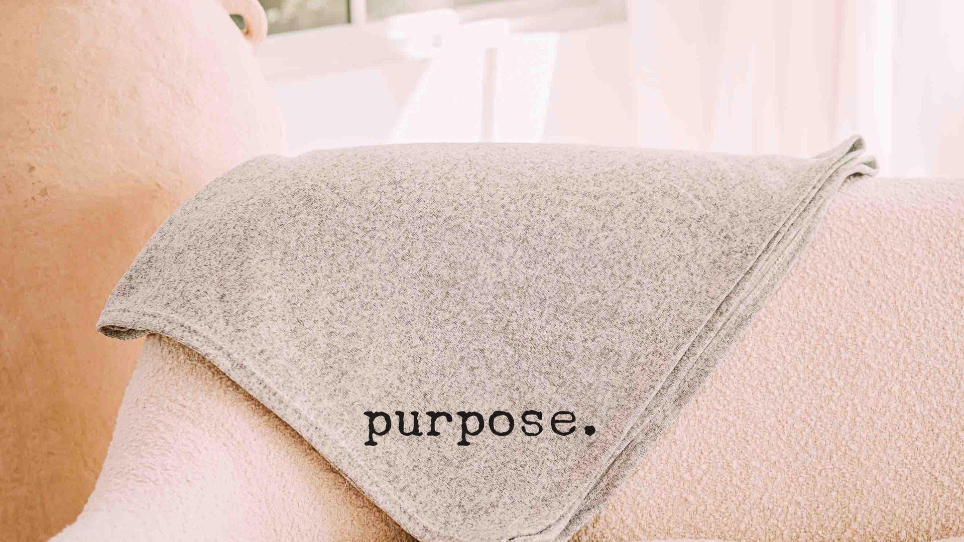 custom word of the year purpose snuggle blanket 50x60 inches, cozy gifts for friend, mantra quote throw blankets for bed, motivational gifts