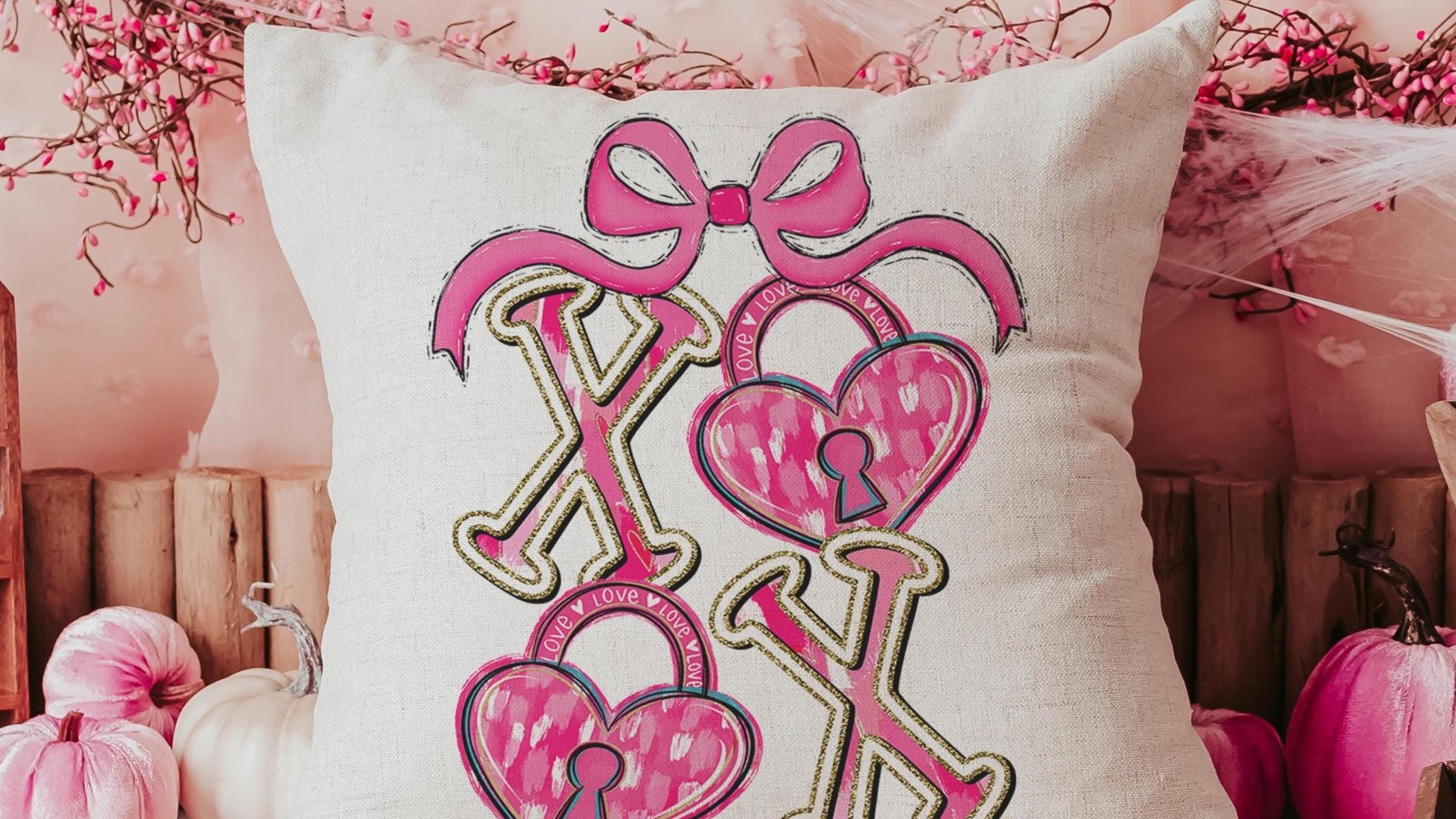 xoxo Valentines throw pillow covers 18x18, Valentines coquette kitchen towels for gifts, key to my heart decorative pillows for couch, V day