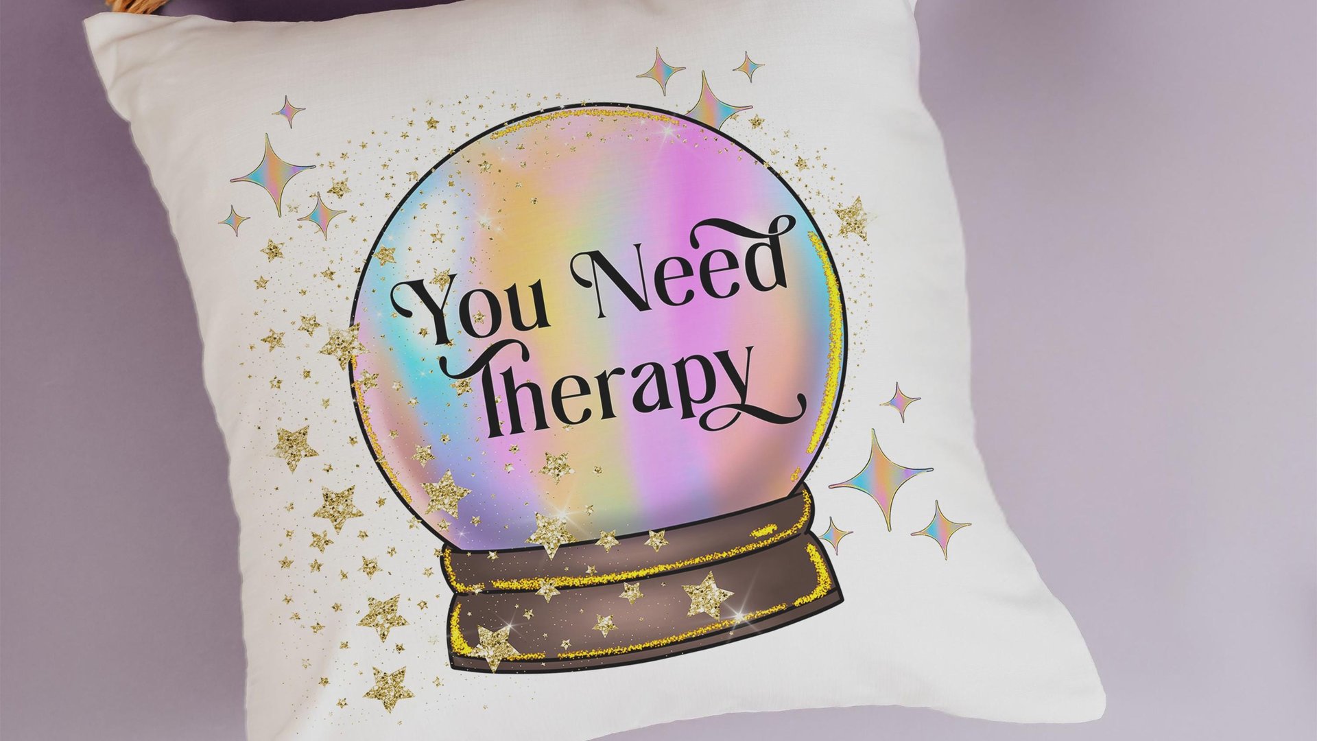 custom quote funny hand towels for bathroom, at least your mom thinks you're pretty crystal ball decor, sassy gift for best friends, snarky