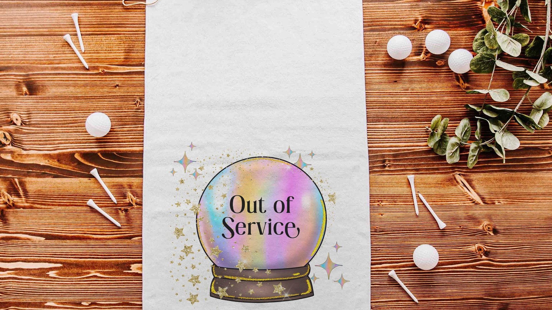 custom add a quote golf towel funny golf gifts for women, crystal ball bestie gifts for her, better not tell you golf accessories for teens