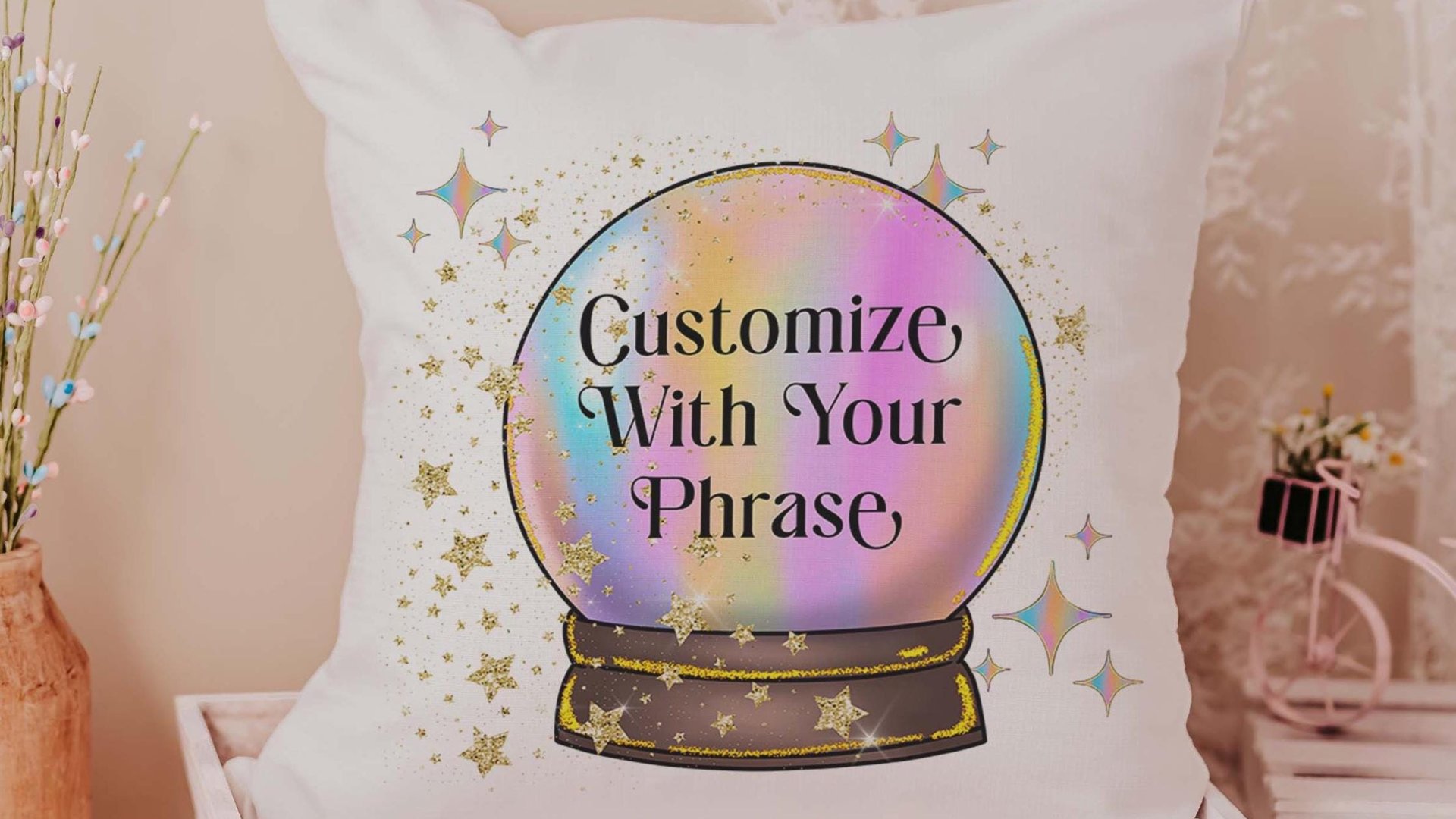 not today sassy throw pillows for women, custom quote pillow for bed, crystal ball decor, snarky gifts for friends, funny pillows for teen