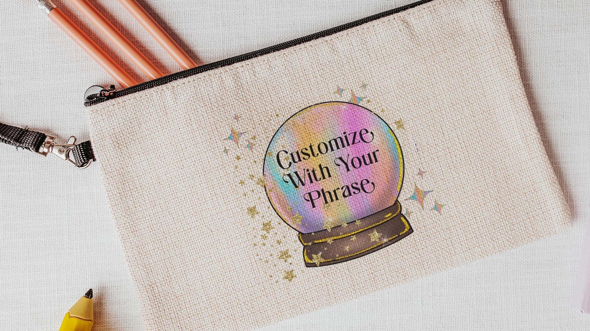 custom quote makeup bag for purse, crystal ball besties gift, nope funny wristlet for women, snarky gifts for friends, Easter basket stuffer