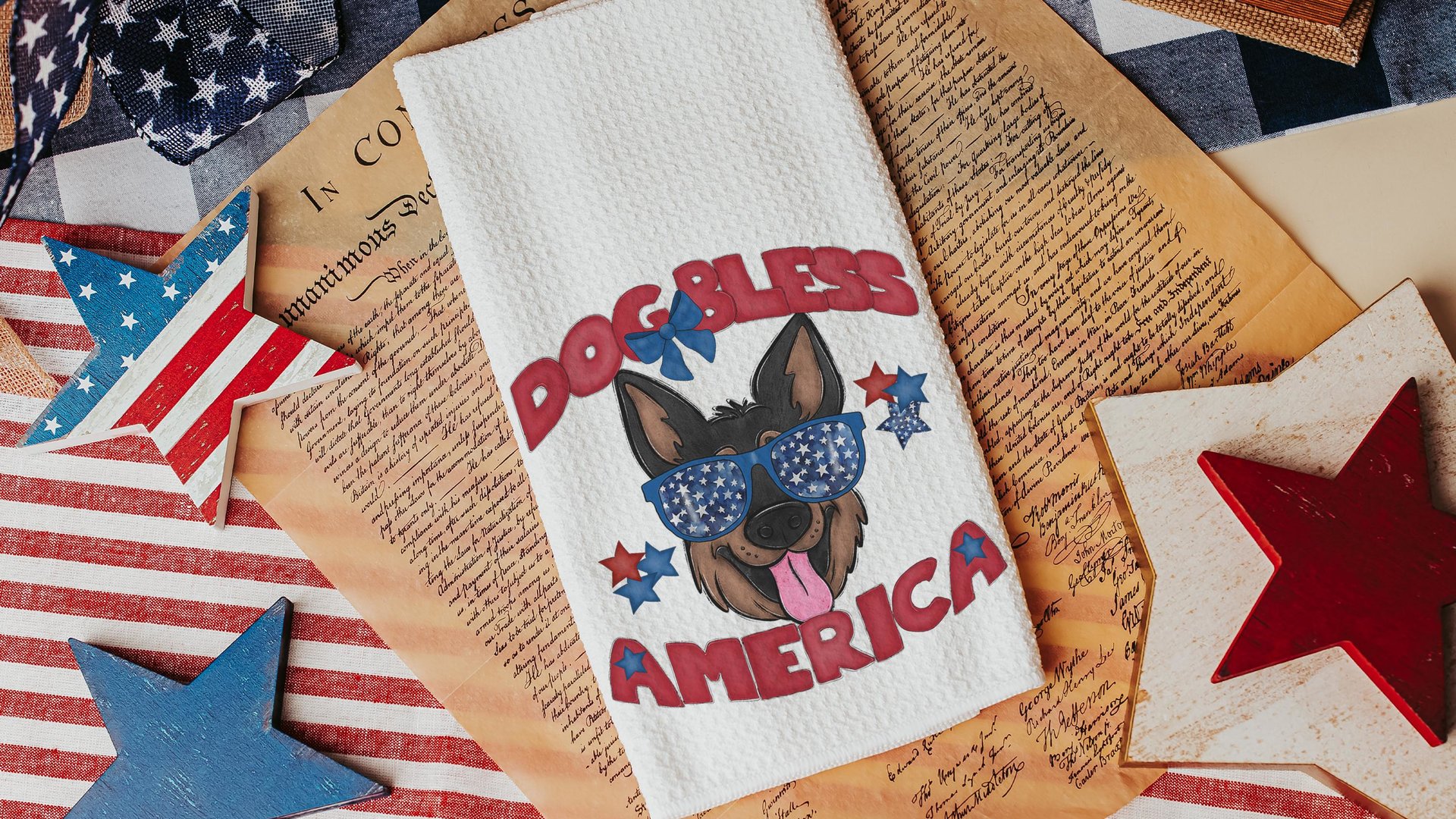 dog bless America patriotic throw pillows for couch, best gifts for dog lovers, 4th of July decor, unique dog mom gifts, German shepherd