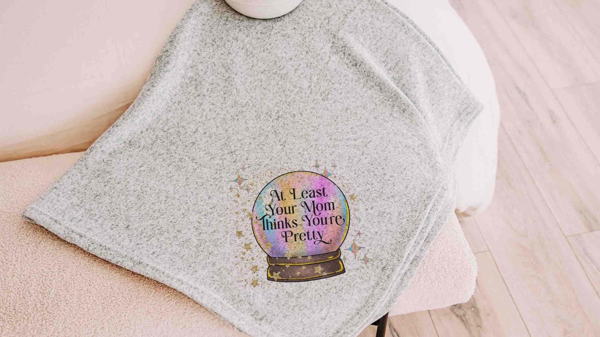 CUSTOM QUOTE BLANKET 50 x 60, cozy gifts for best friend, funny throw blanket for sofa, unique gifts for women who have everything, crystal