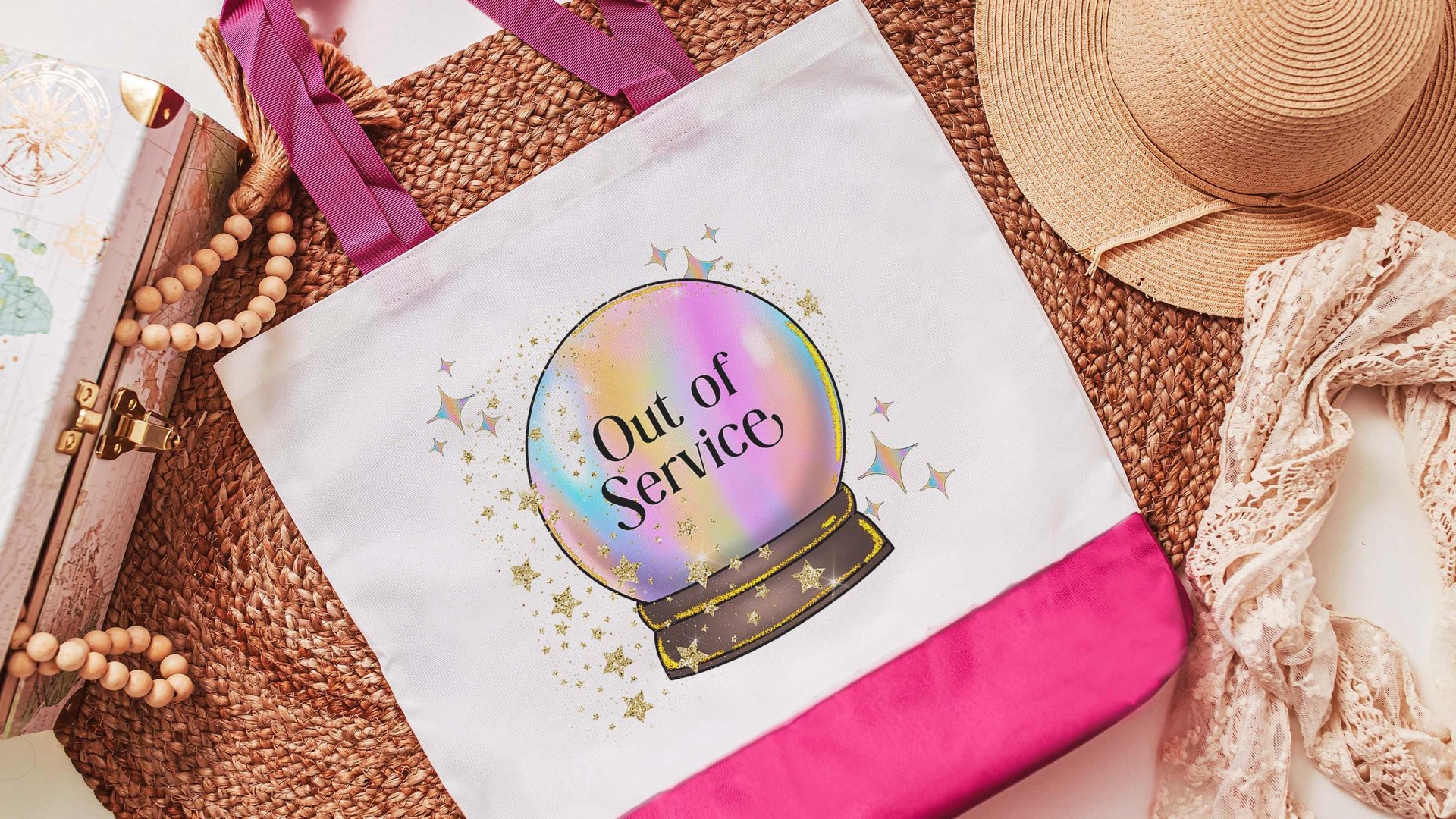 custom quote makeup bag for purse, crystal ball besties gift, nope funny wristlet for women, snarky gifts for friends, Easter basket stuffer