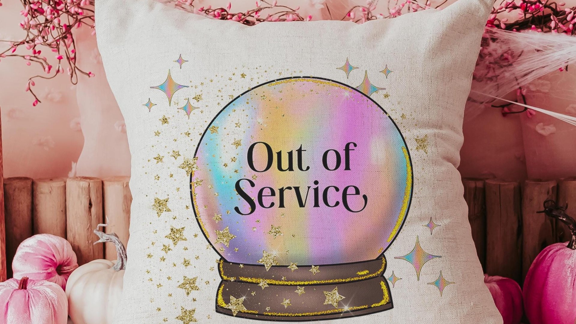 not today sassy throw pillows for women, custom quote pillow for bed, crystal ball decor, snarky gifts for friends, funny pillows for teen