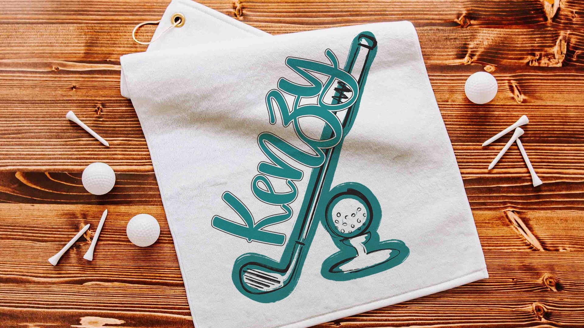 Personalized golf towels with hook, Carolina blue school spirit golf team for women, cute golf gifts for friends, lady golfer gifts, best