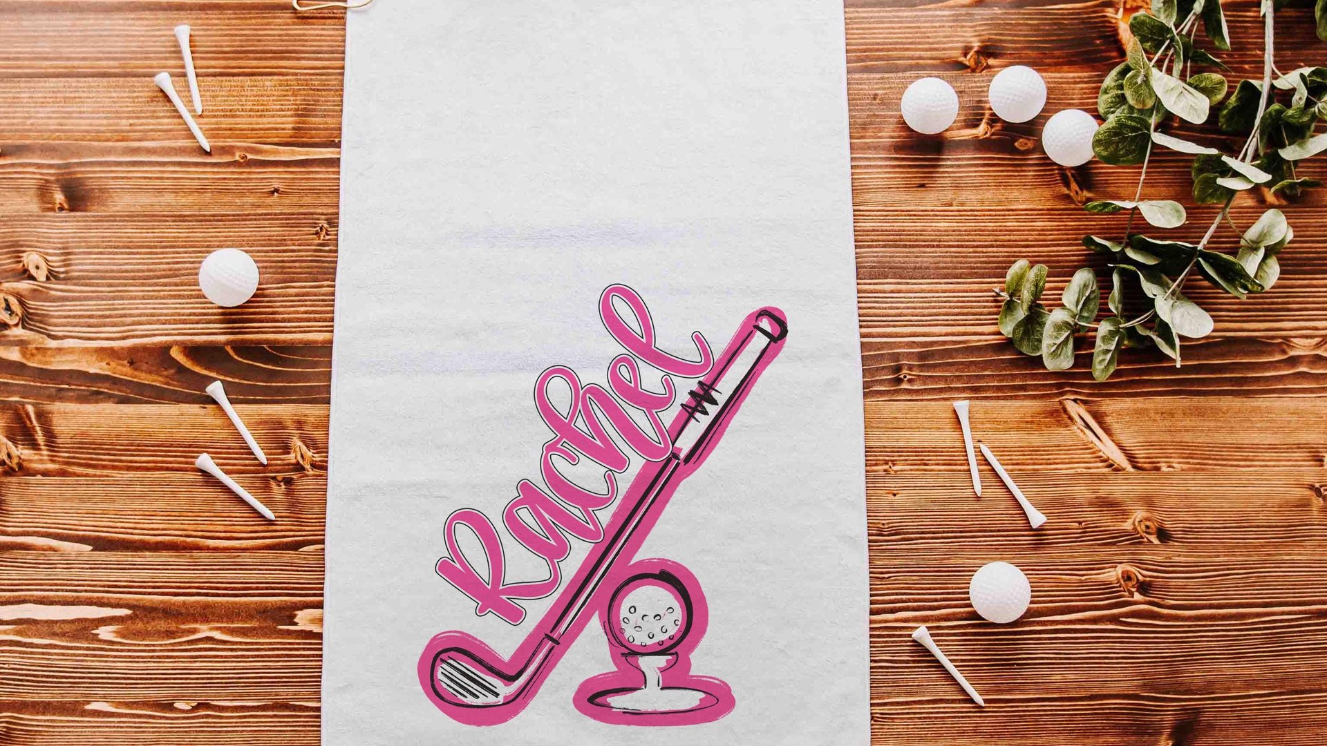 Personalized golf towels with hook, Carolina blue school spirit golf team for women, cute golf gifts for friends, lady golfer gifts, best